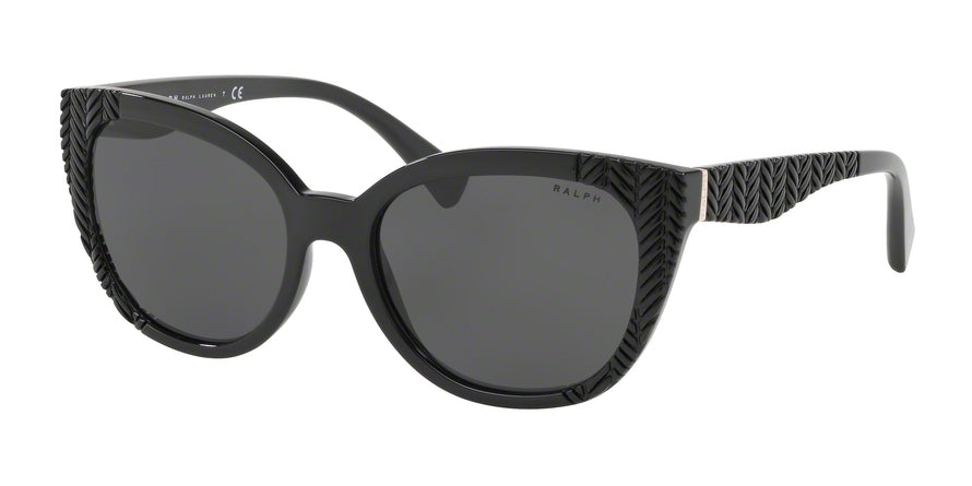 Ralph RA5253 Butterfly Sunglasses  500187-BLACK 56-18-140 - Color Map black