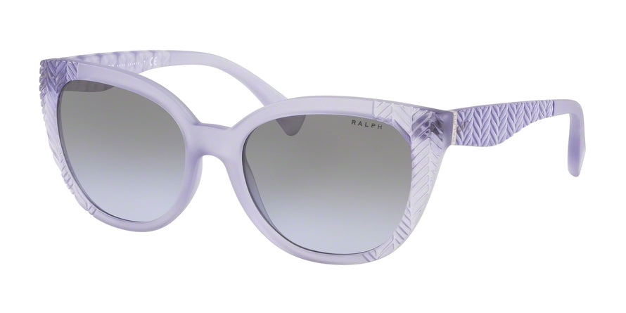 Ralph RA5253 Butterfly Sunglasses  57464Q-MATTE TRASPARENT LILAC/TEXTURE 56-18-140 - Color Map grey
