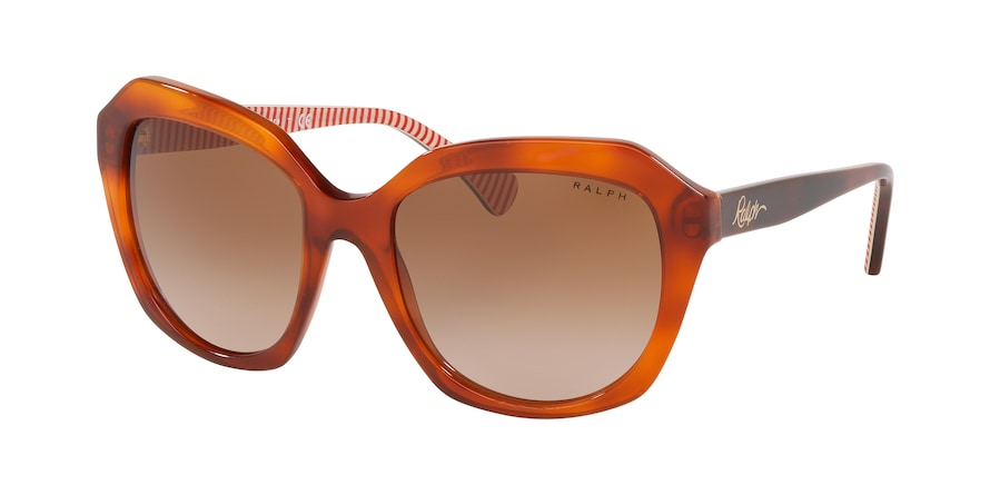Ralph RA5255 Square Sunglasses  578413-RED HAVANA 54-19-140 - Color Map havana