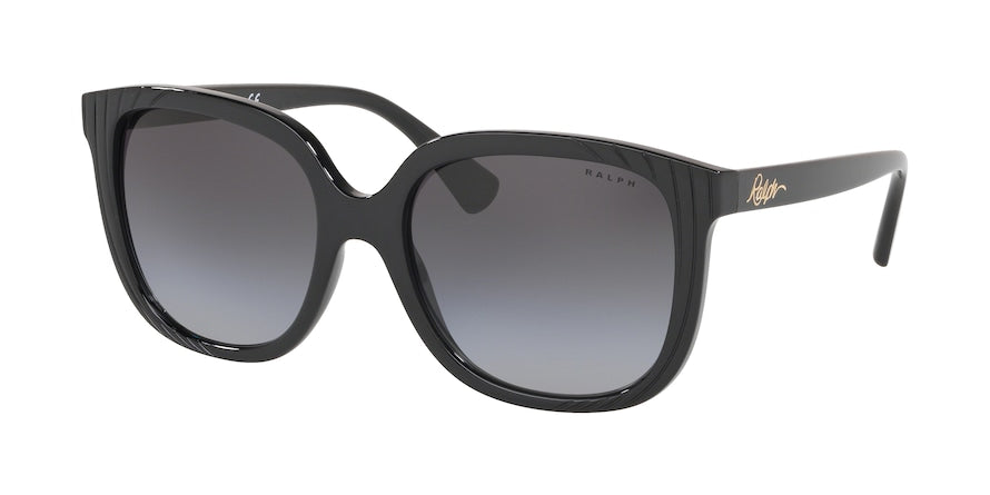 Ralph RA5257 Square Sunglasses  50018G-BLACK 55-18-140 - Color Map black