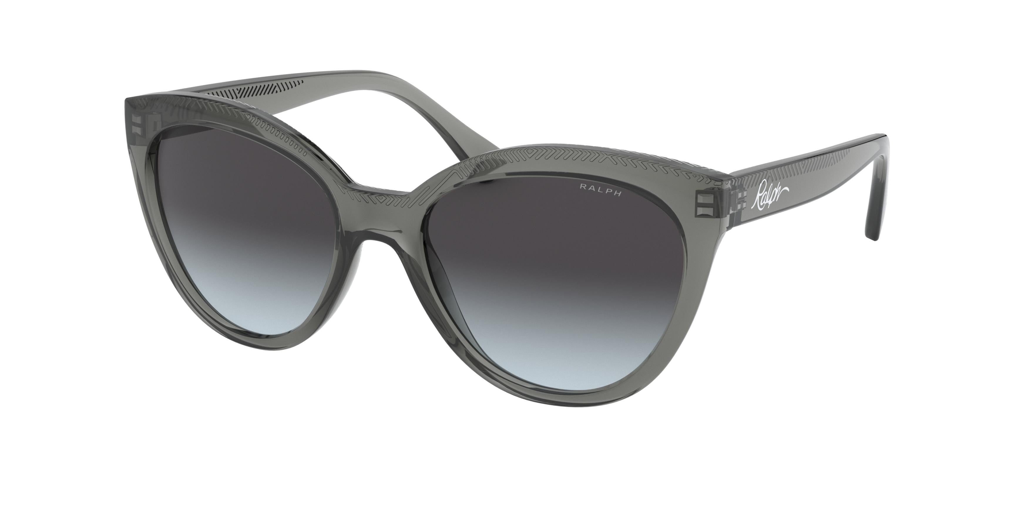 Ralph RA5260 Butterfly Sunglasses  57998G-Shiny Transparent Grey 53-140-18 - Color Map Grey