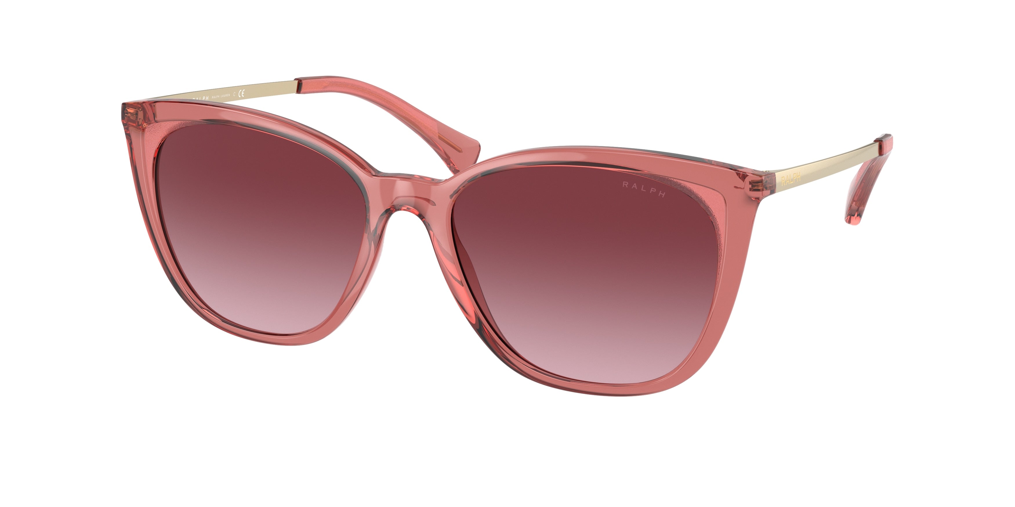 Ralph RA5280 Cat Eye Sunglasses  59788H-Opal Burgundy 55-140-17 - Color Map Violet