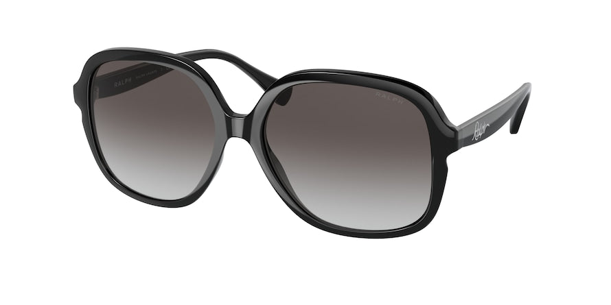 Ralph RA5284 Square Sunglasses  50018G-SHINY BLACK 56-16-140 - Color Map black