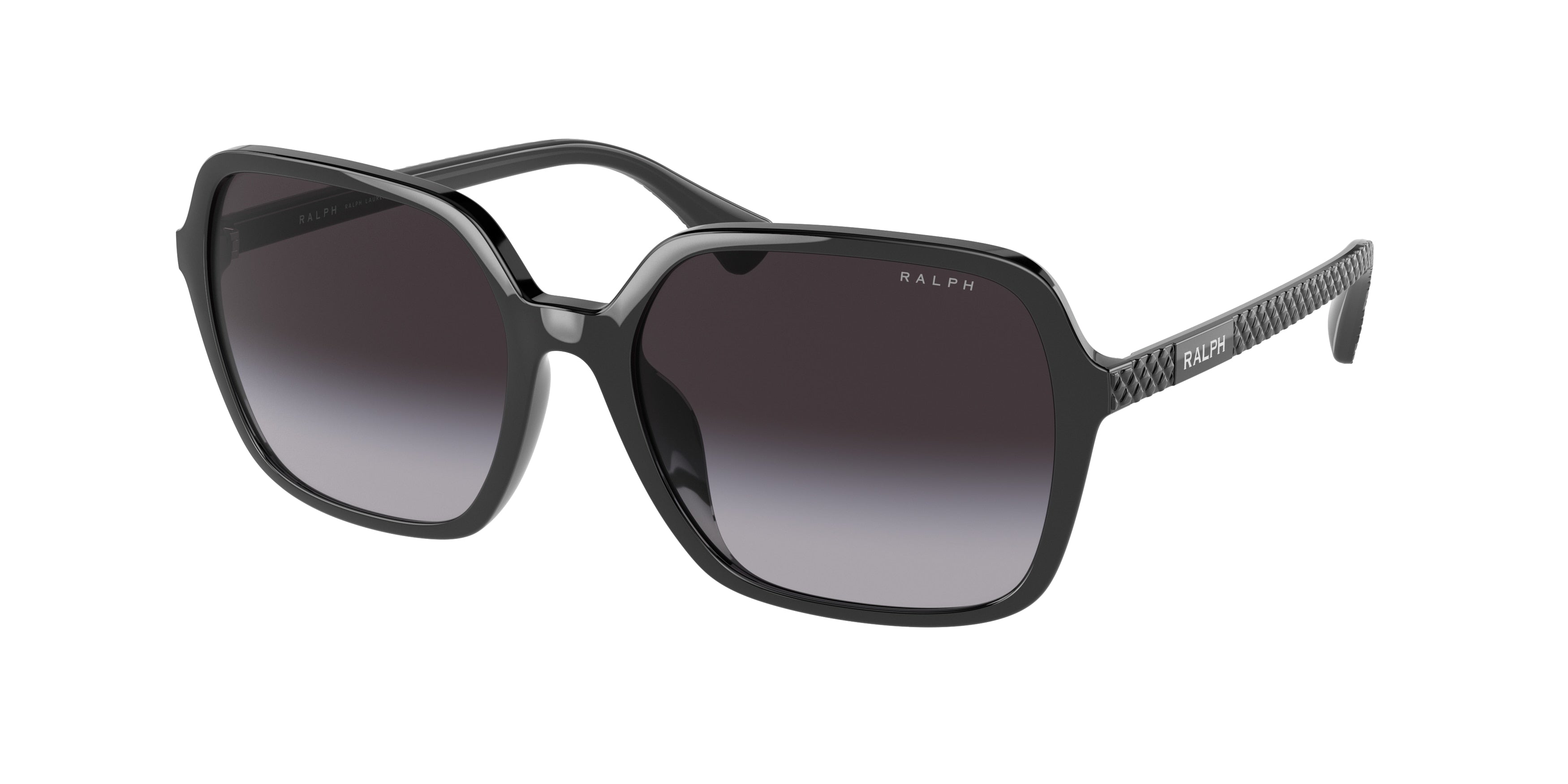 Ralph RA5291U Pillow Sunglasses  50018G-Shiny Black 56-140-17 - Color Map Black