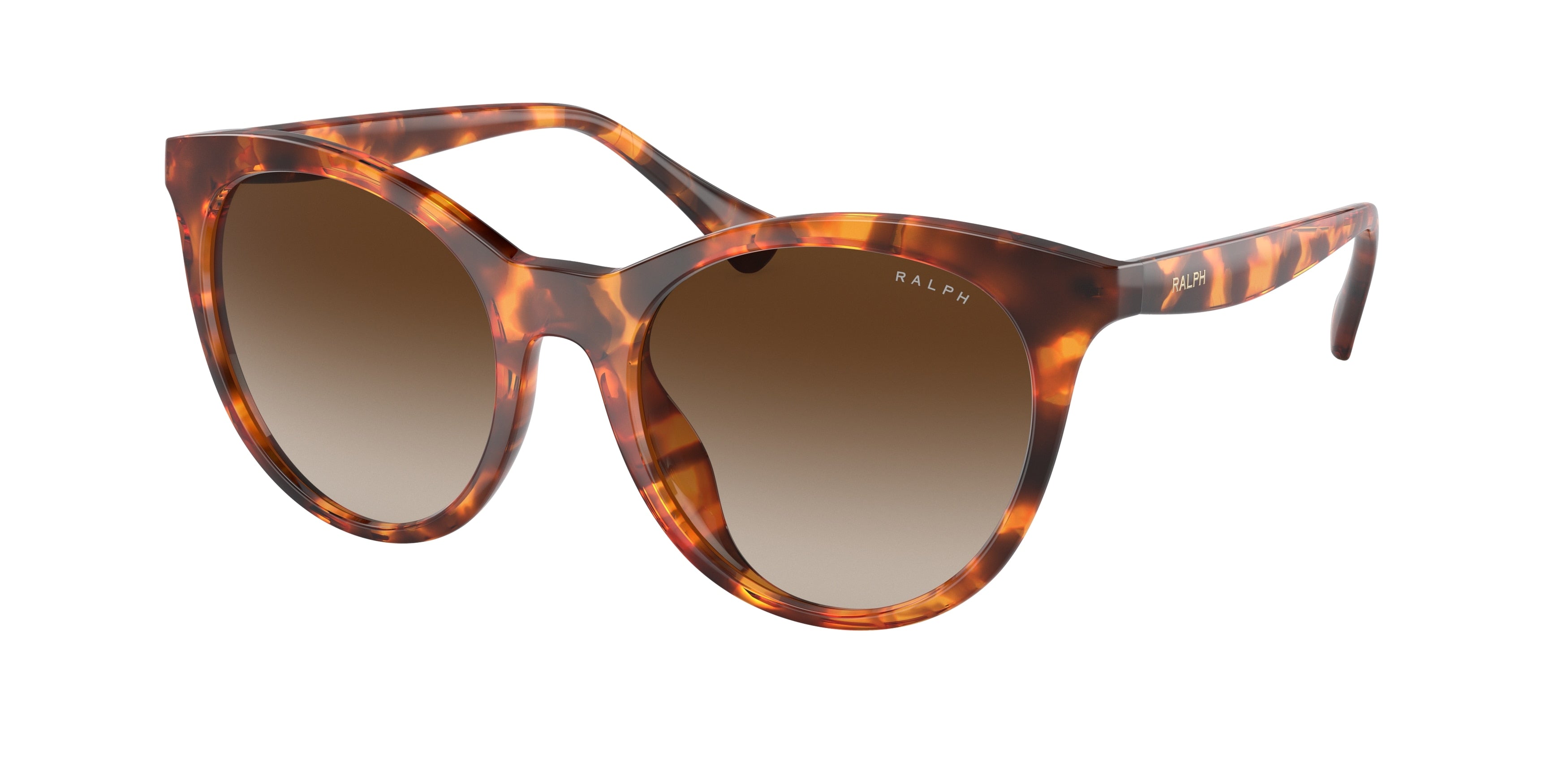 Ralph RA5294U Round Sunglasses  588513-Shiny Havana 53-145-19 - Color Map Tortoise