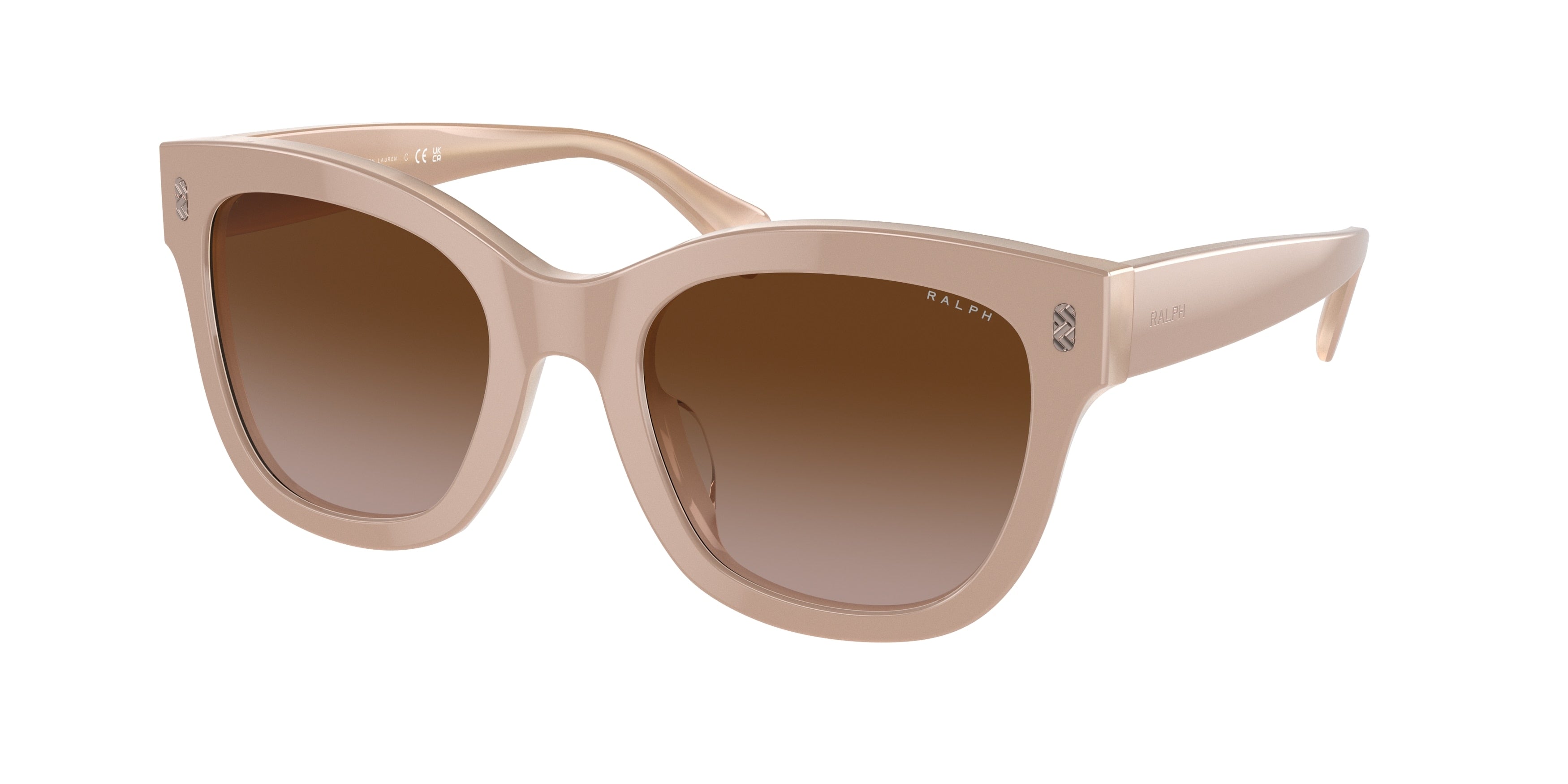 Ralph RA5301U Oval Sunglasses  606313-Beige On  Milky Beige 52-145-21 - Color Map Beige