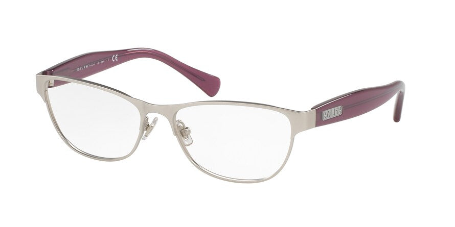 Ralph RA6043 Pillow Eyeglasses  170-MATTE SATIN SILVER 52-15-135 - Color Map silver