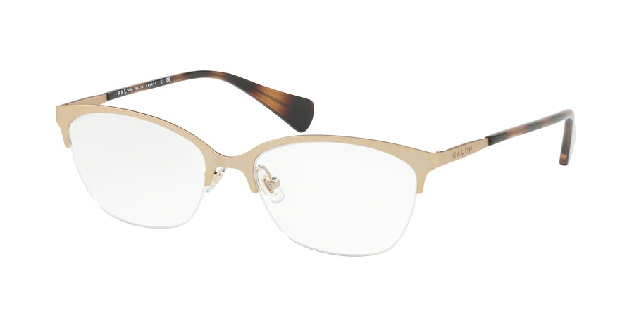 Ralph RA6044 Cat Eye Eyeglasses  273-LIGHT MATTE GOLD 53-17-140 - Color Map gold