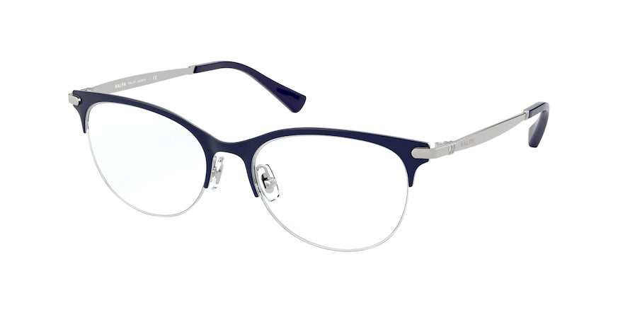 Ralph RA6045 Cat Eye Eyeglasses  9408-PURPLE ON SILVER 52-17-140 - Color Map silver