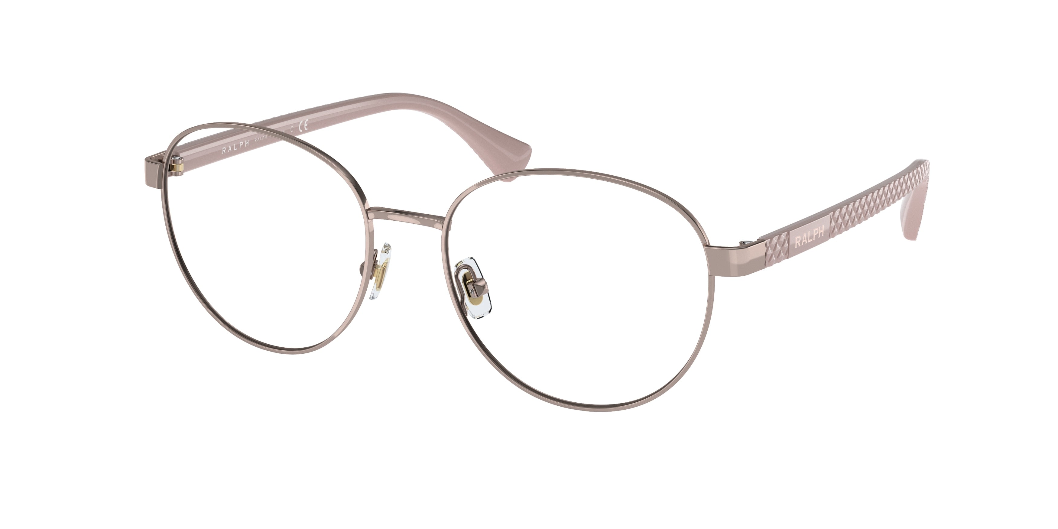 Ralph RA6050 Round Eyeglasses  9427-Rose Gold 53-140-17 - Color Map Gold