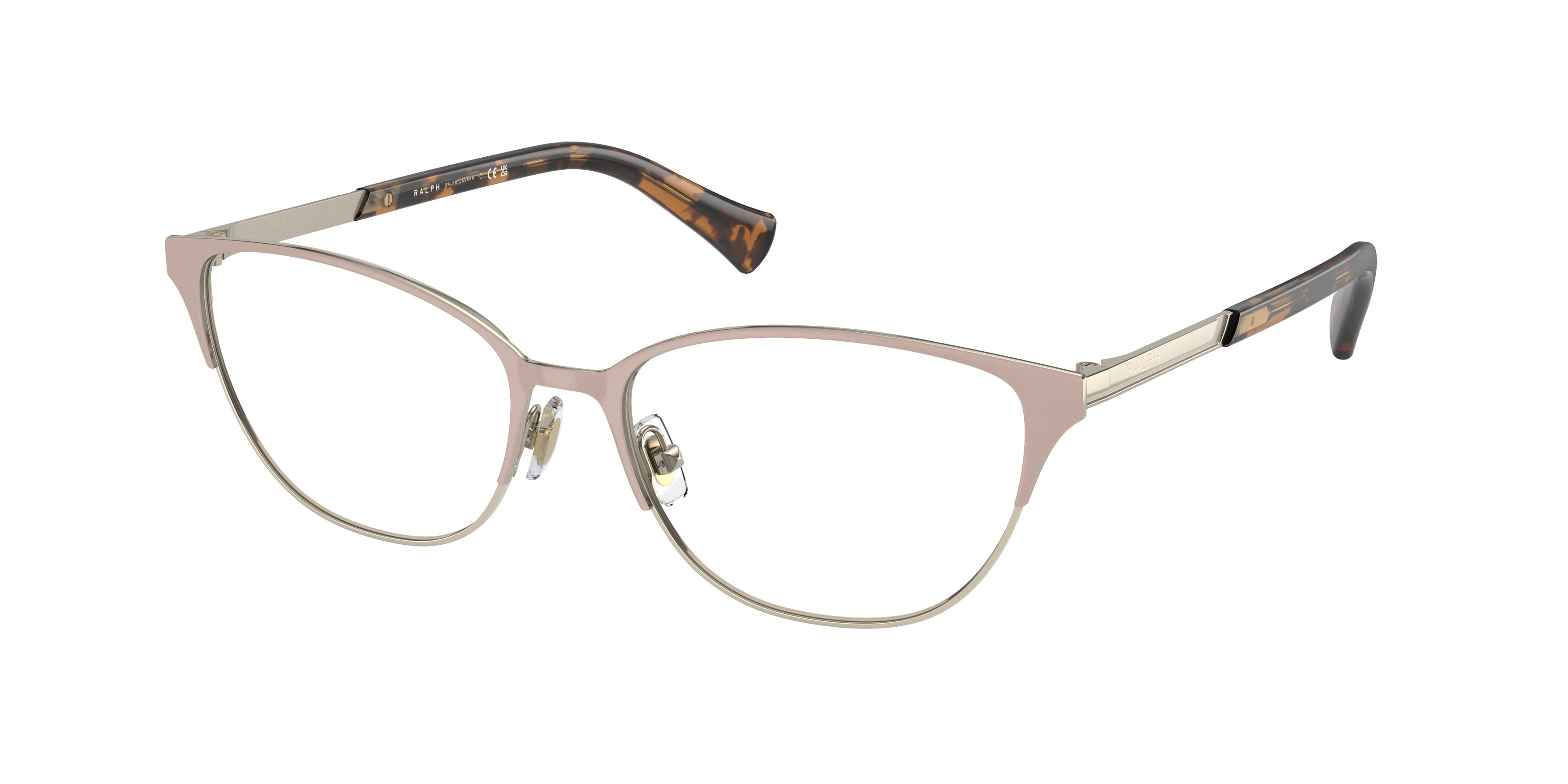 Ralph RA6055 Cat Eye Eyeglasses  9453-Shiny Nude 54-145-16 - Color Map Beige