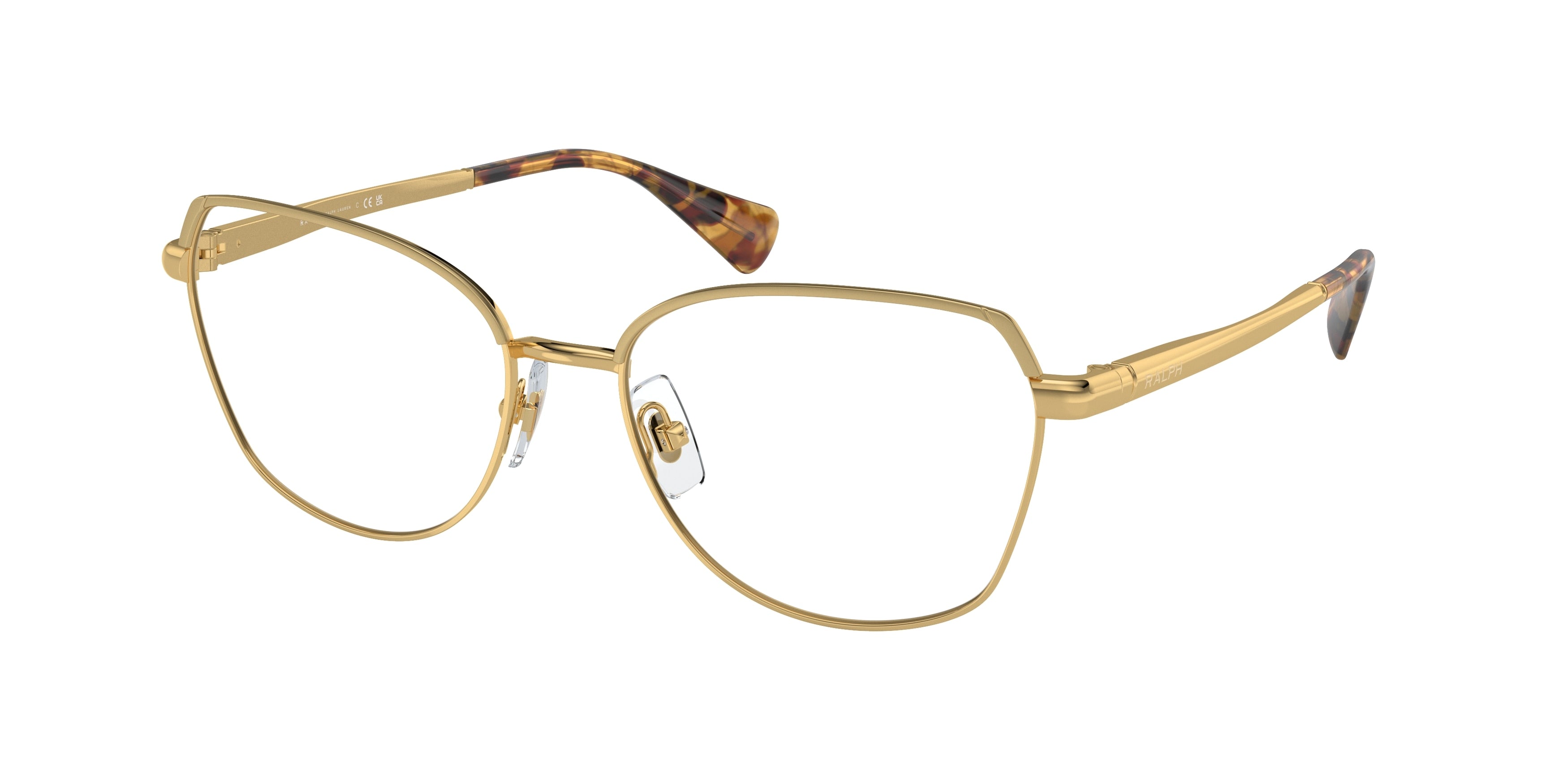 Ralph RA6058 Irregular Eyeglasses  9004-Shiny Gold 55-145-17 - Color Map Gold