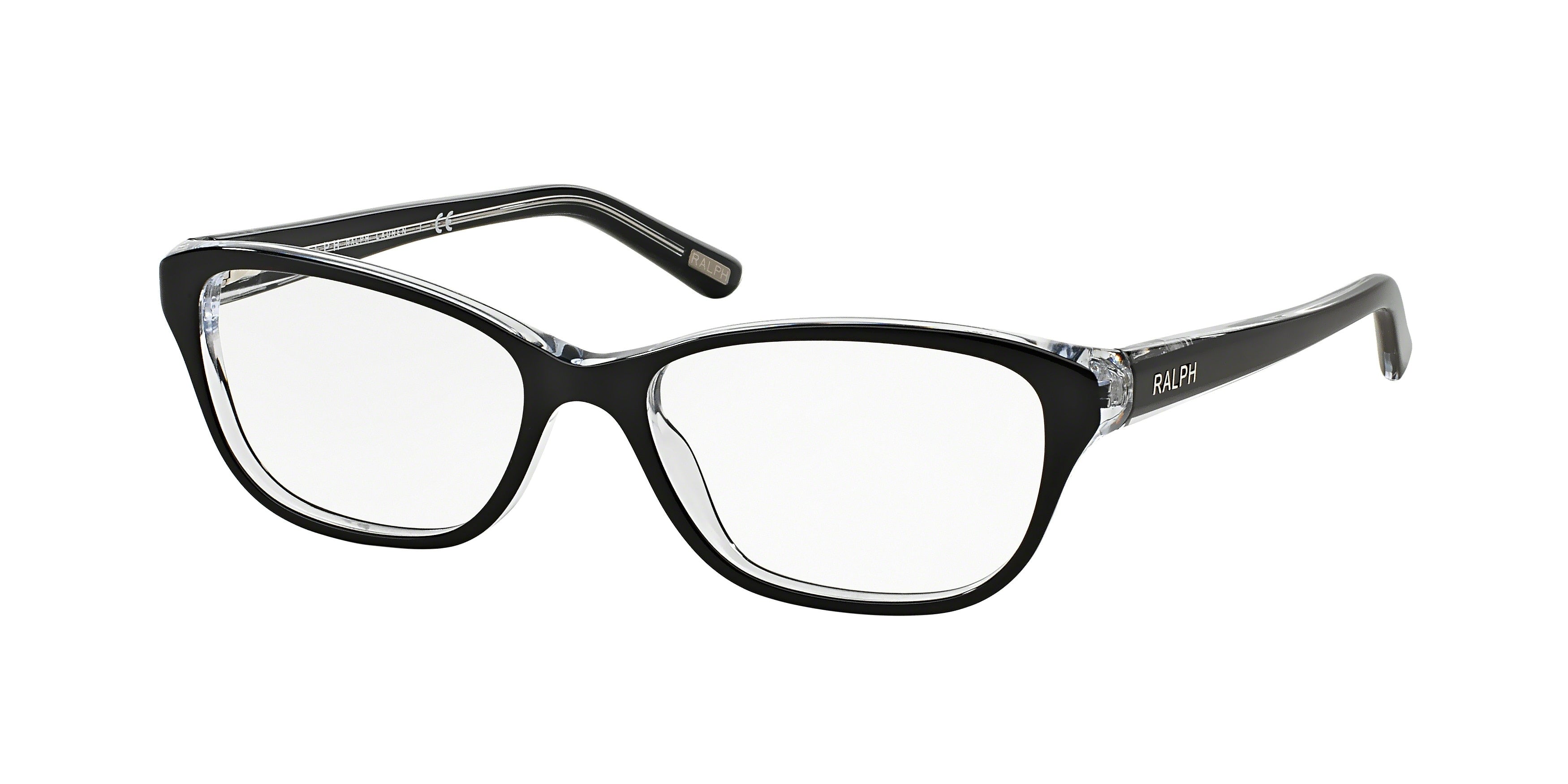Ralph RA7020 Cat Eye Eyeglasses  541-Black 52-135-16 - Color Map Black