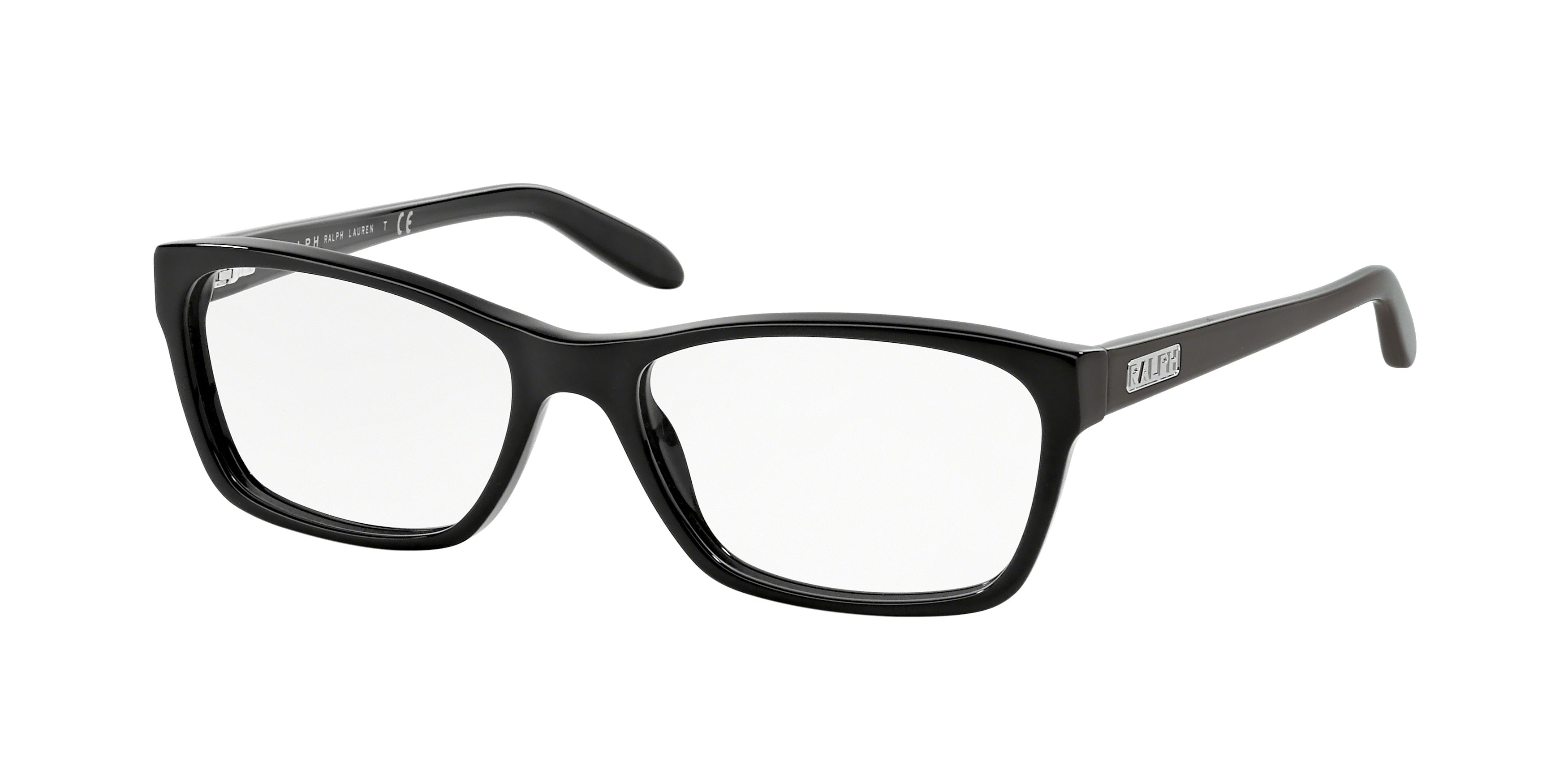 Ralph RA7039 Square Eyeglasses  501-Shiny Black 53-135-16 - Color Map Black