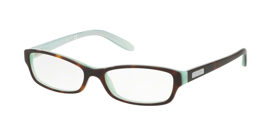 Ralph RA7040 Rectangle Eyeglasses  601-HAVANA/ACQUAMARINE 51-16-135 - Color Map havana