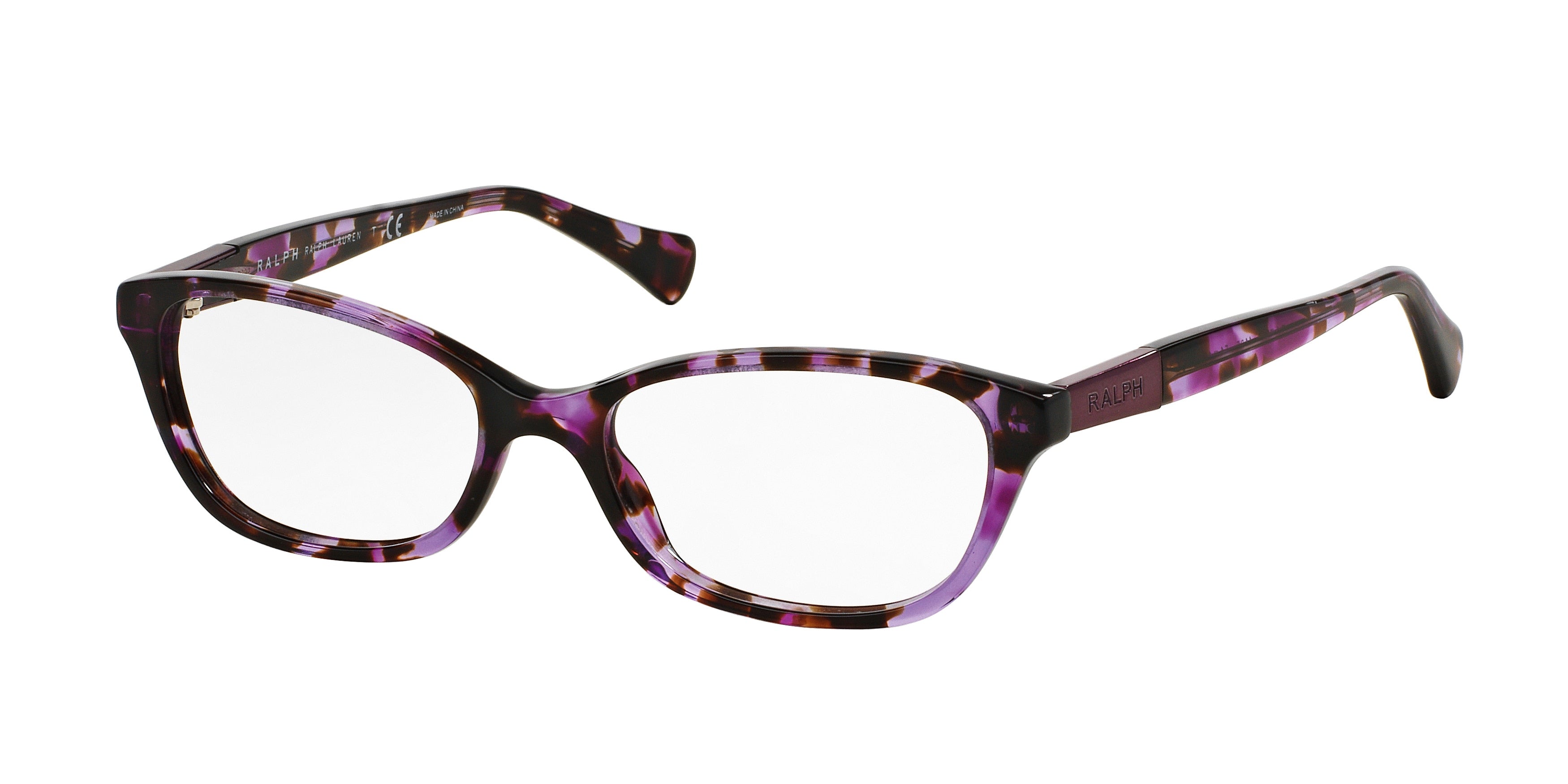 Ralph RA7049 Cat Eye Eyeglasses  1135-Violet Tortoise 51-135-16 - Color Map Violet