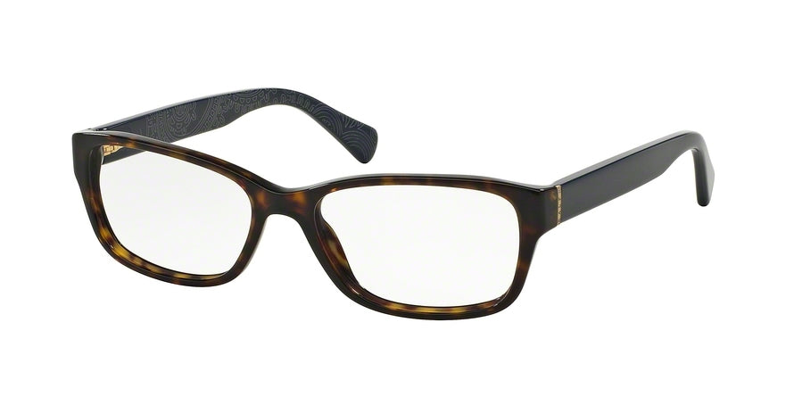 Ralph RA7067 Rectangle Eyeglasses  1426-DARK HAVANA 53-16-135 - Color Map havana