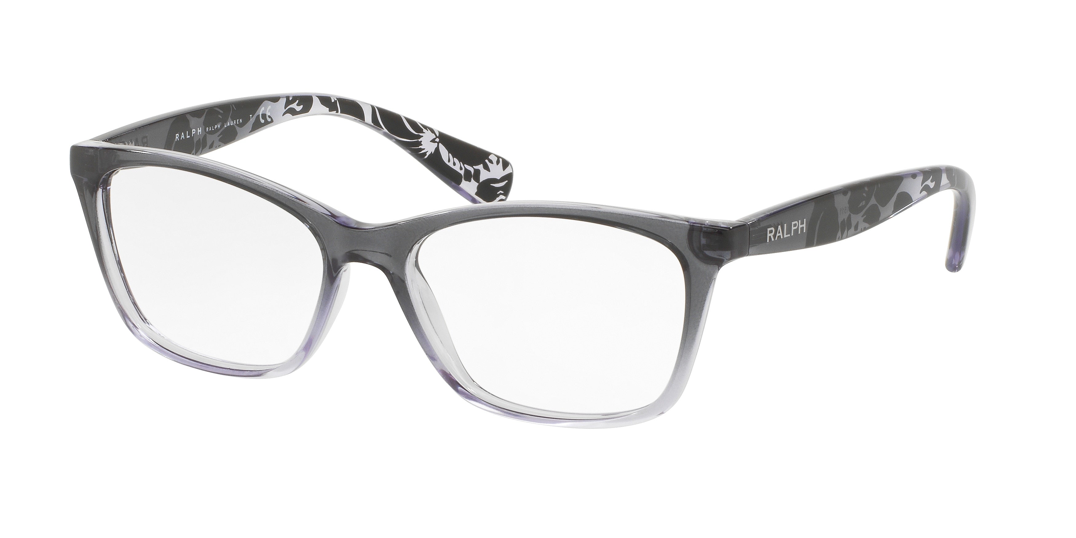 Ralph RA7071 Cat Eye Eyeglasses  1511-Shiny Gradient Grey 52-140-16 - Color Map Grey