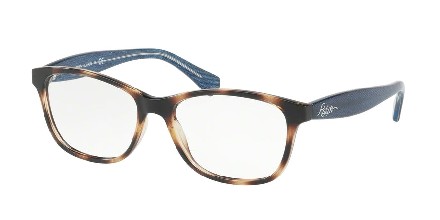 Ralph RA7083 Square Eyeglasses  502-DARK HAVANA 54-16-140 - Color Map havana