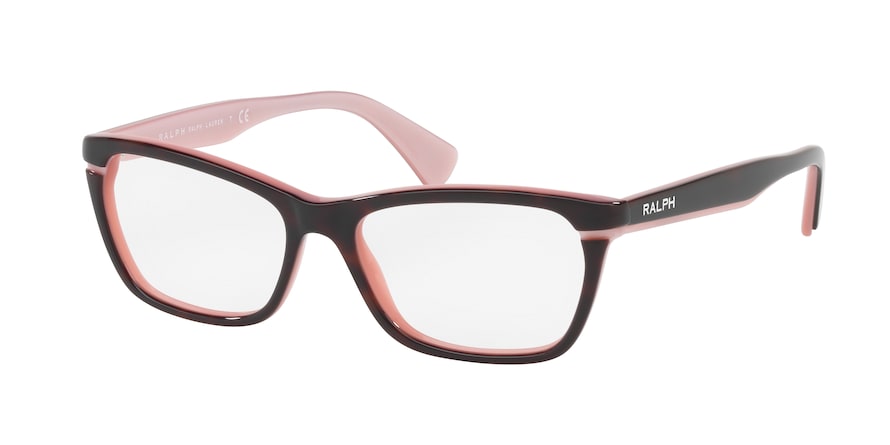 Ralph RA7091 Square Eyeglasses  599-DARK TORTOISE/OINK 53-16-140 - Color Map havana