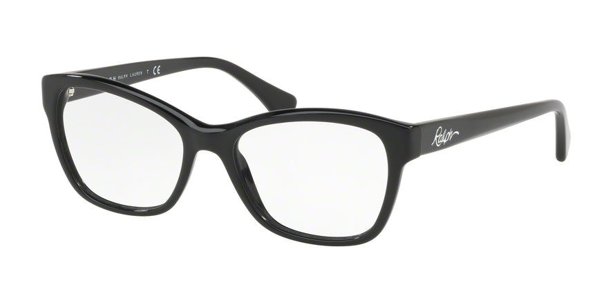 Ralph RA7095 Butterfly Eyeglasses  5001-SHINY BLACK 53-17-140 - Color Map black