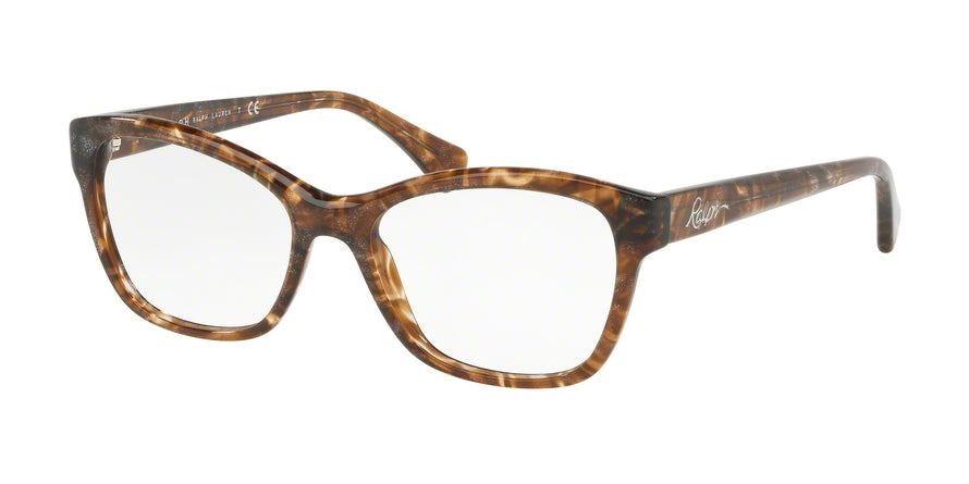 Ralph RA7095 Butterfly Eyeglasses  5678-SHINY HAVANA GLITTER 53-17-140 - Color Map havana