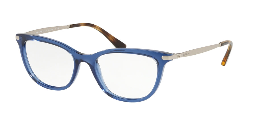 Ralph RA7098 Cat Eye Eyeglasses  5717-TRANSPARENT BLUE 52-17-140 - Color Map blue