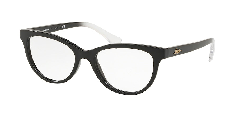 Ralph RA7102 Cat Eye Eyeglasses  5001-BLACK 52-17-140 - Color Map black