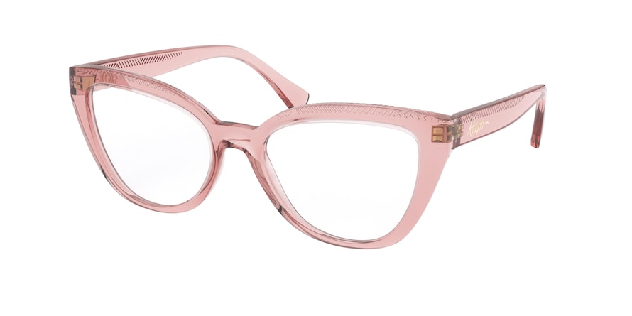 Ralph RA7112 Cat Eye Eyeglasses  5801-TRASPARENT PINK 53-18-140 - Color Map pink