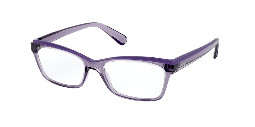 Ralph RA7115 Pillow Eyeglasses  5807-TRANSPARENT VIOLET 54-16-140 - Color Map purple/reddish