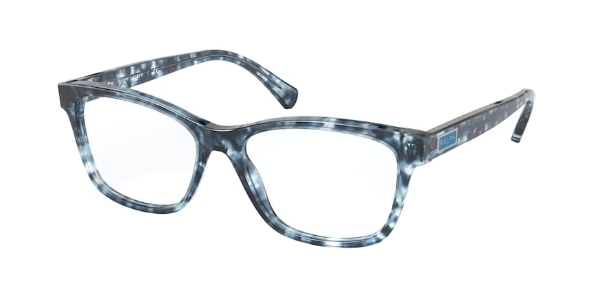 Ralph RA7117 Pillow Eyeglasses  5844-SPOTTED HAVANA BLUE 54-16-145 - Color Map blue