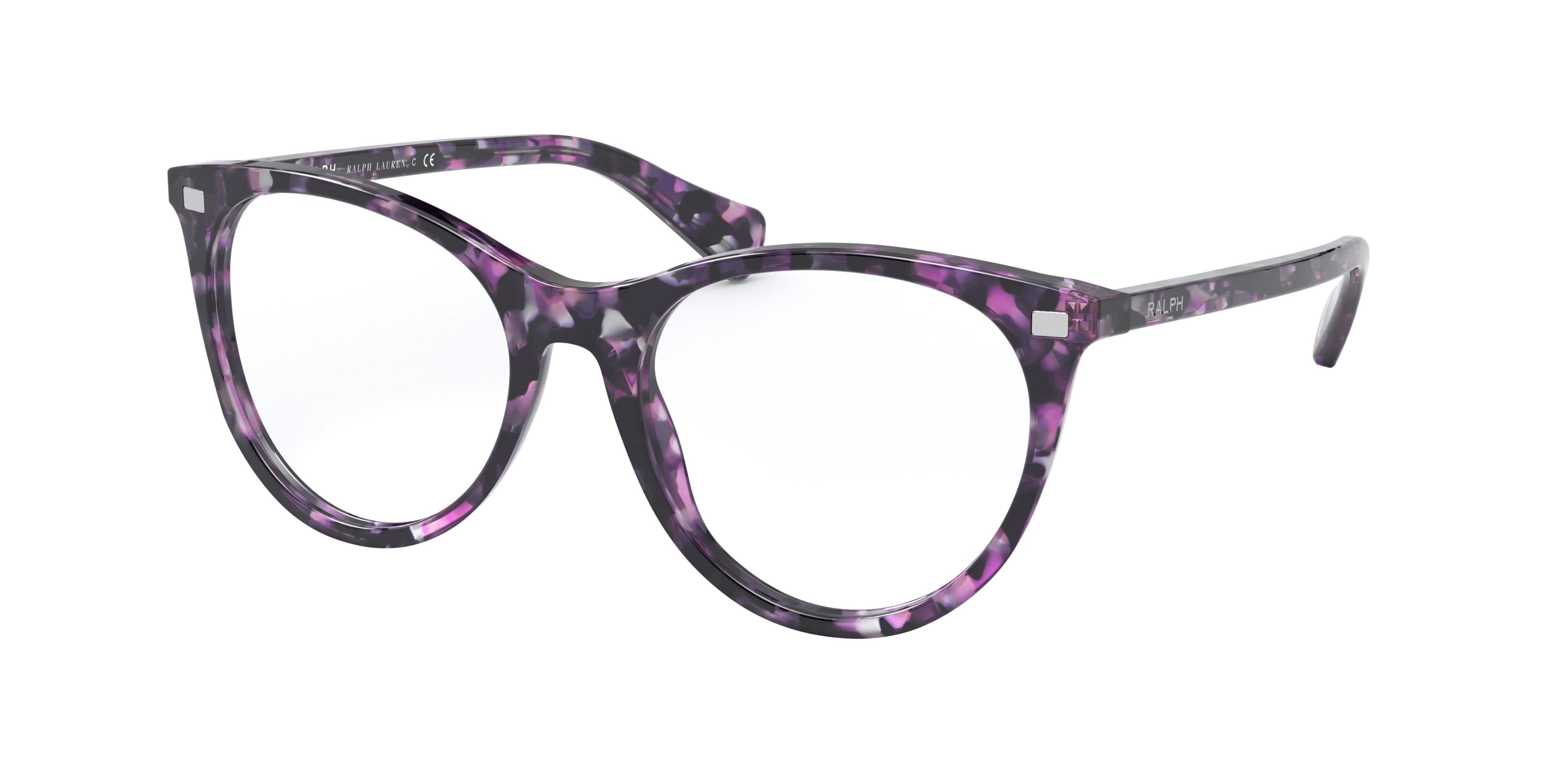 Ralph RA7122 Phantos Eyeglasses  5892-Shiny Spotted Violet 51-140-18 - Color Map Violet