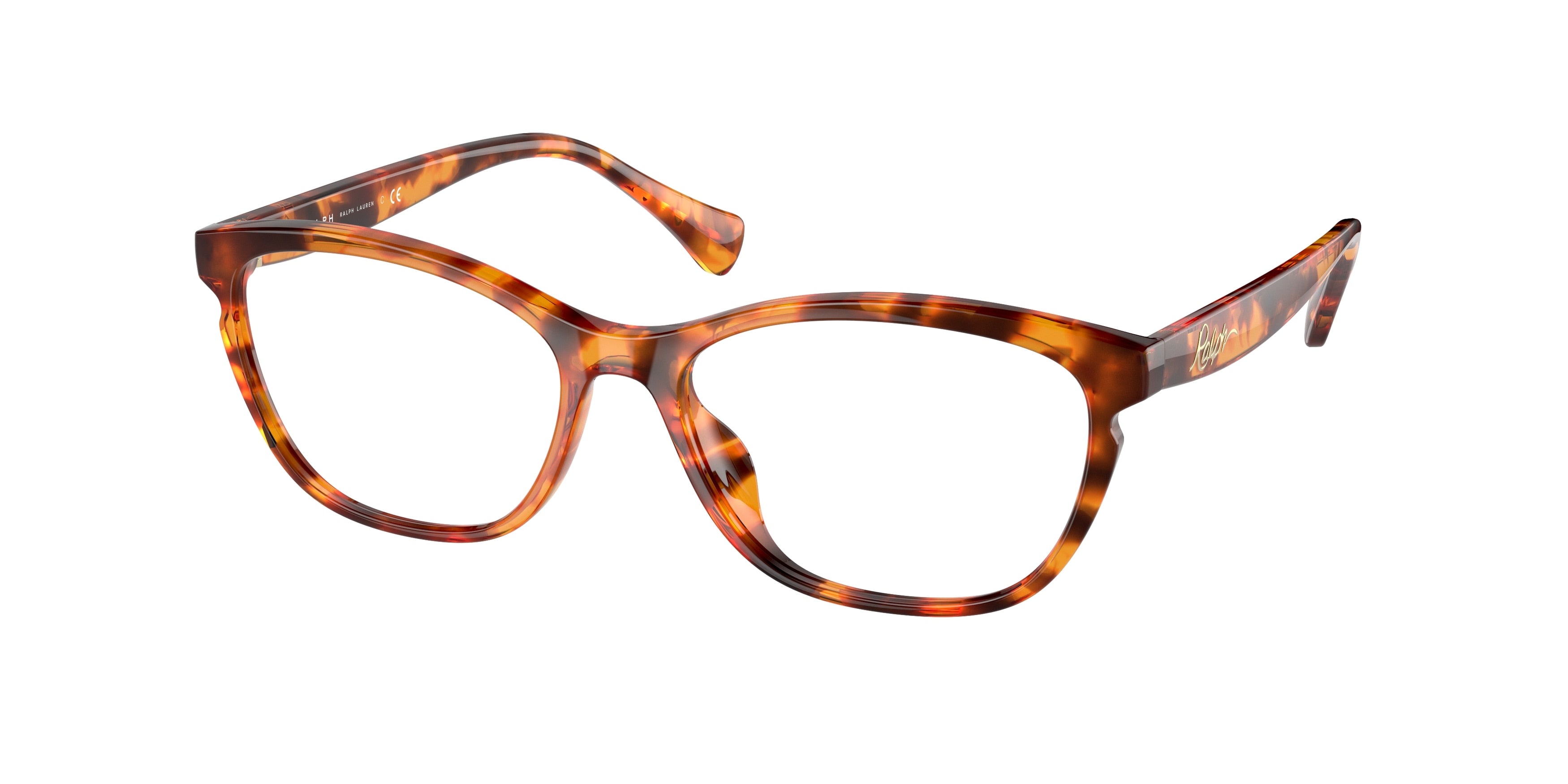 Ralph RA7132U Butterfly Eyeglasses  5885-Shiny Havana 54-140-16 - Color Map Tortoise