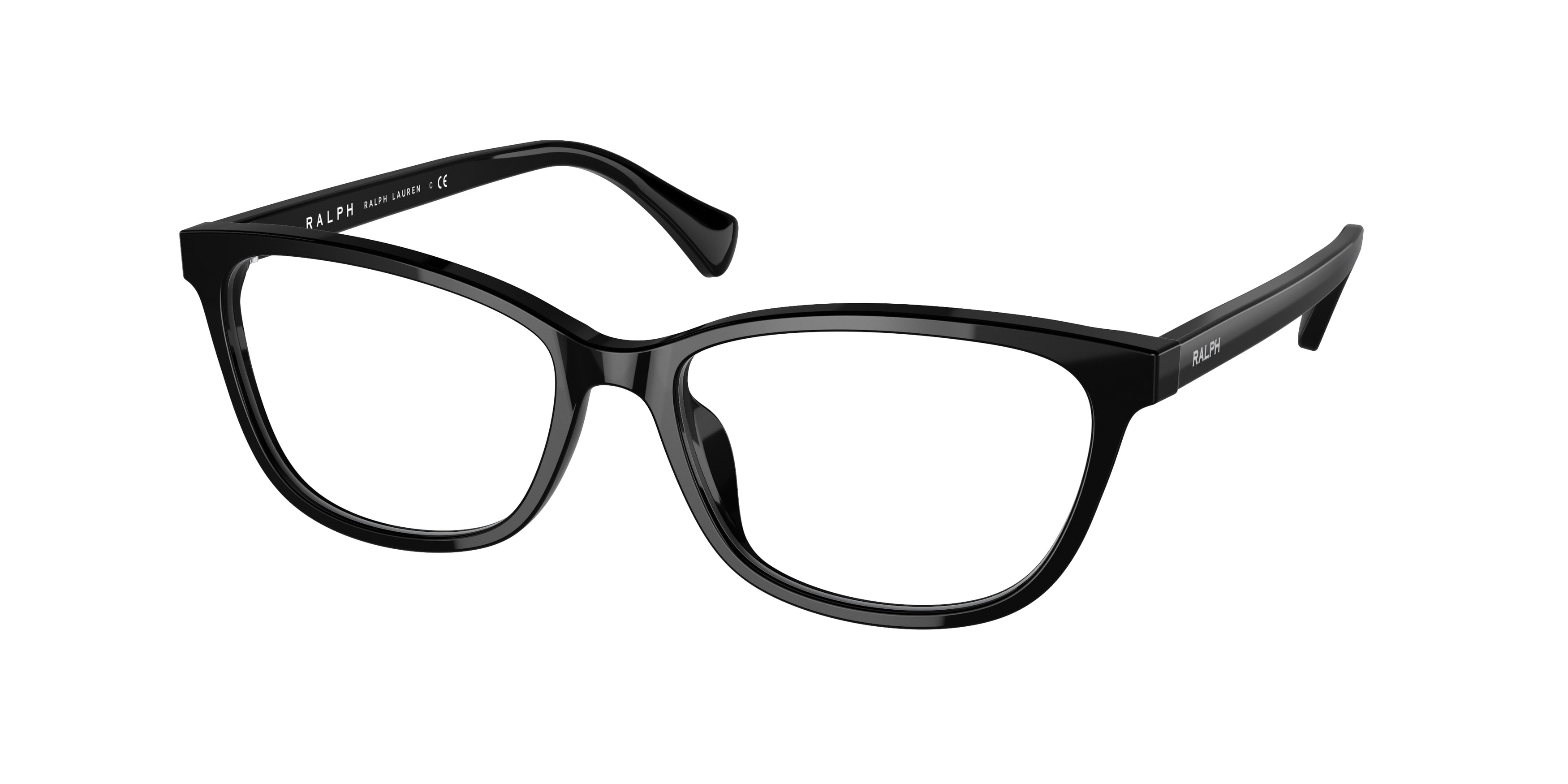 Ralph RA7133U Pillow Eyeglasses  5001-Shiny Black 55-140-16 - Color Map Black