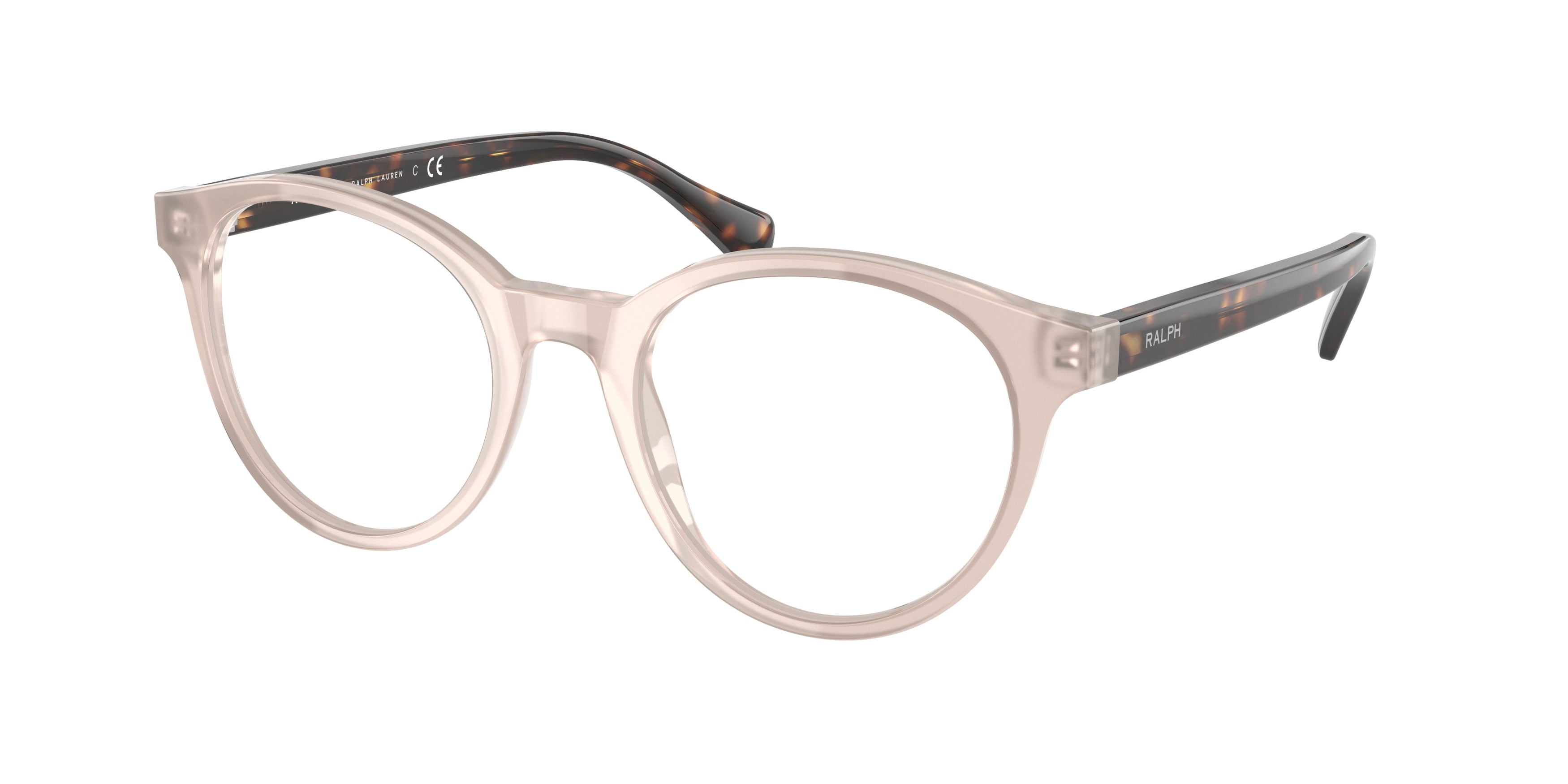 Ralph RA7136 Phantos Eyeglasses  6009-Shiny Opal Rose 51-145-20 - Color Map Pink