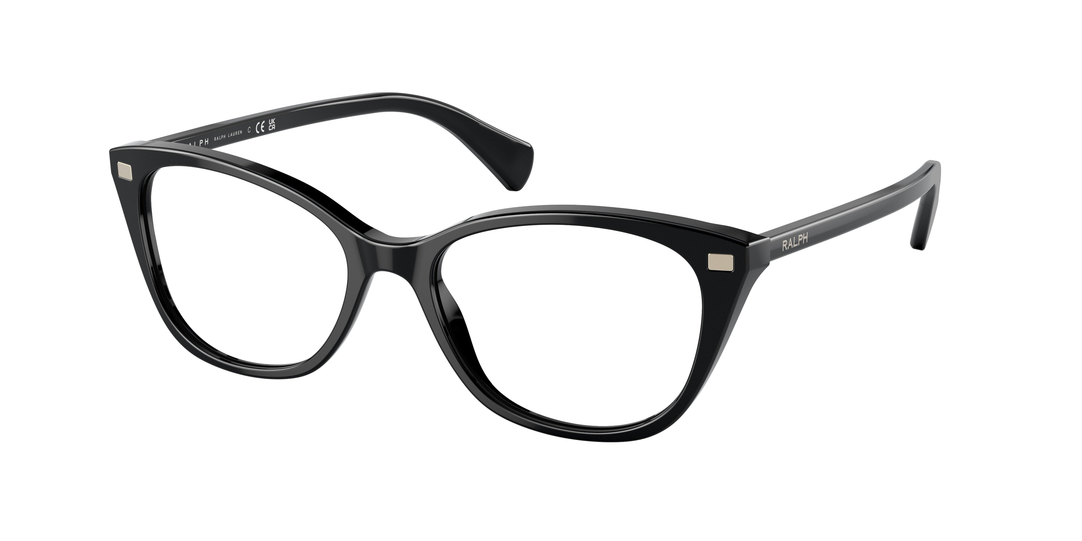 Ralph RA7146 Pillow Eyeglasses  5001-Shiny Black 55-145-17 - Color Map Black