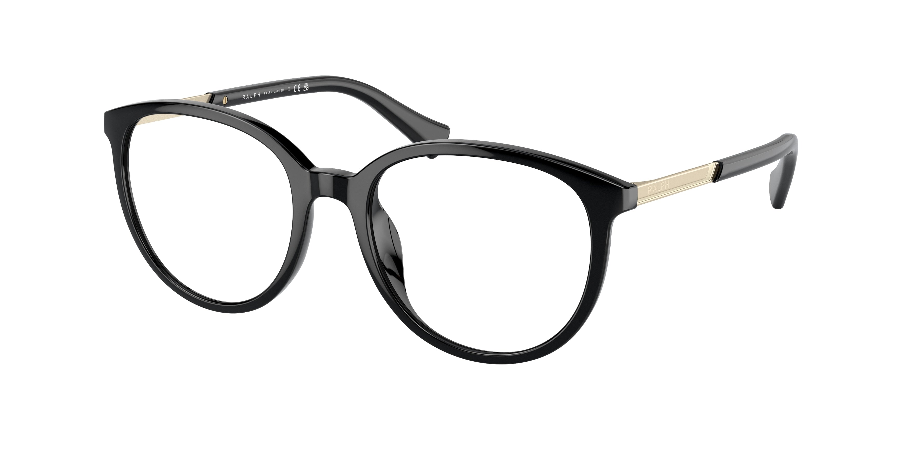 Ralph RA7149U Phantos Eyeglasses  5001-Shiny Black 52-145-18 - Color Map Black