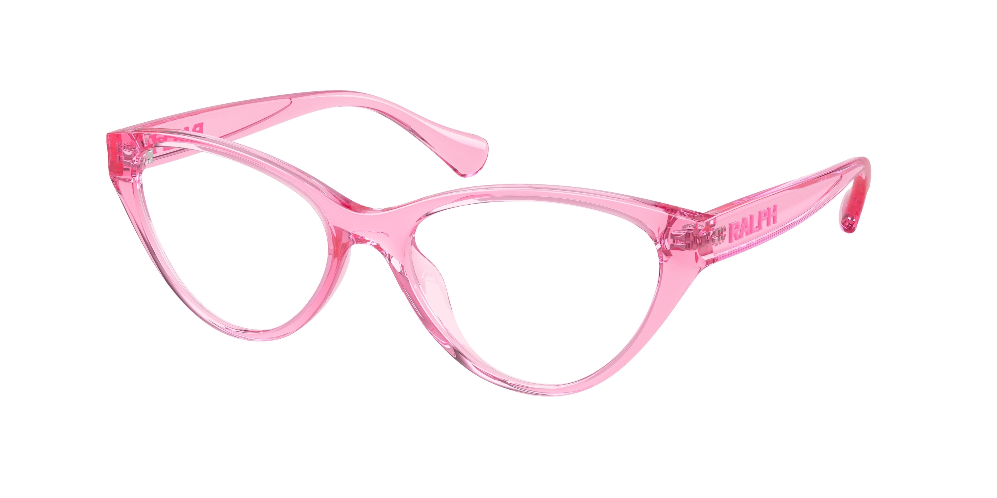 Ralph RA7159U Cat Eye Eyeglasses  6122-Transparent Pink 54-140-17 - Color Map Pink