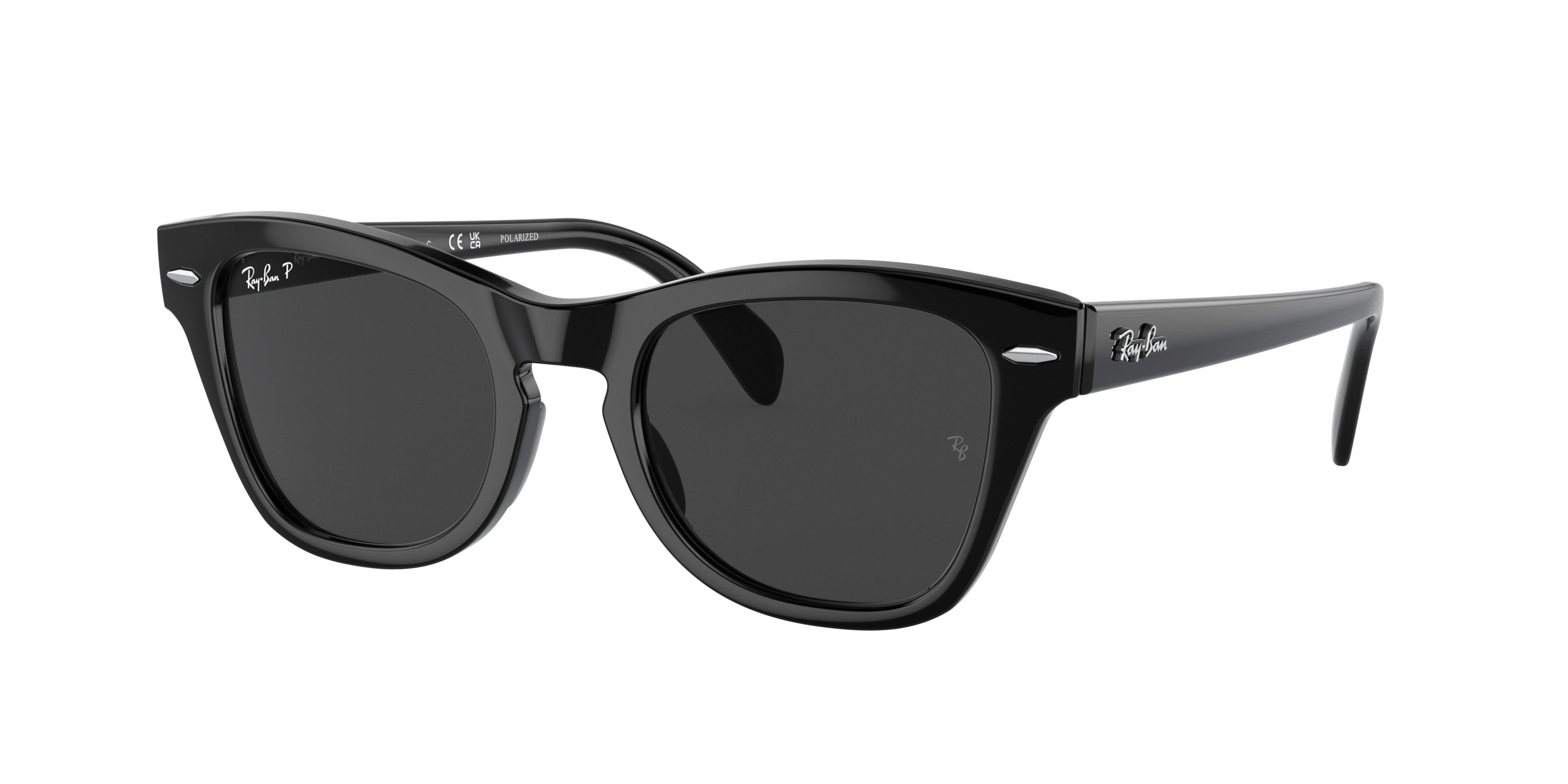 Ray-Ban RB0707SF Square Sunglasses  901/48-Black 53-145-21 - Color Map Black