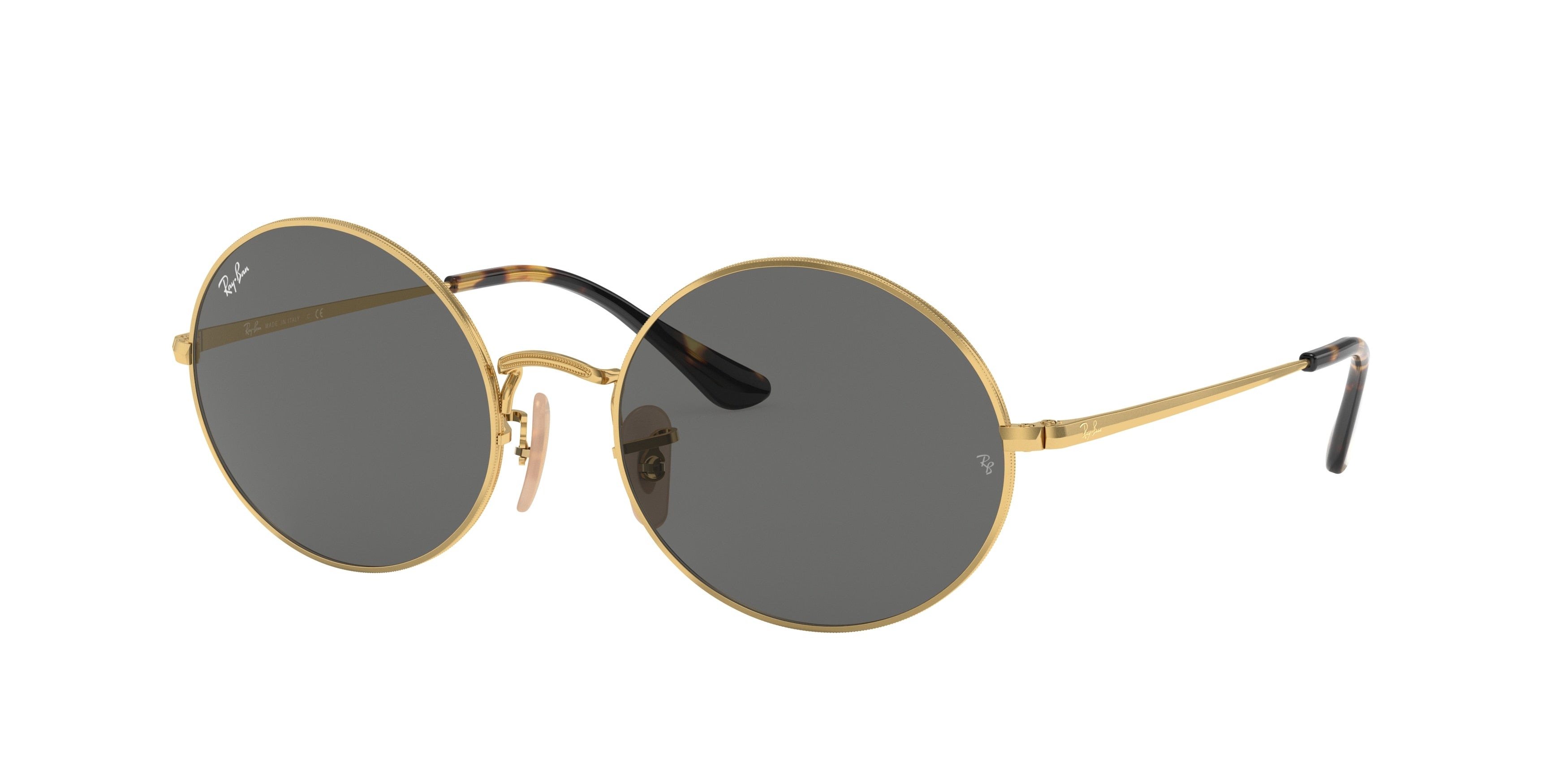 Ray-Ban OVAL RB1970 Oval Sunglasses  9150B1-Gold 53-145-19 - Color Map Gold