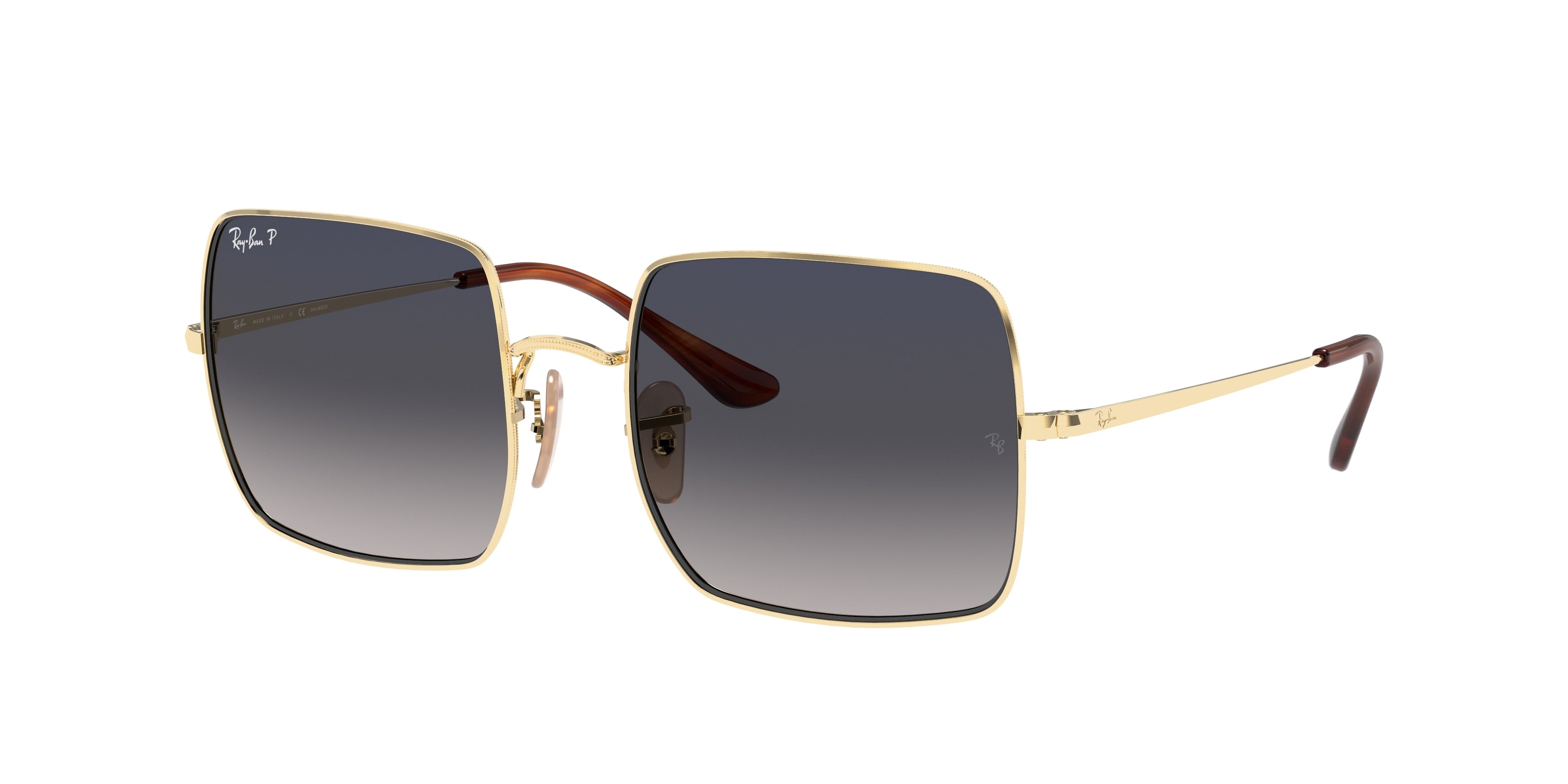 Ray-Ban SQUARE RB1971 Square Sunglasses  914778-Gold 54-145-19 - Color Map Gold