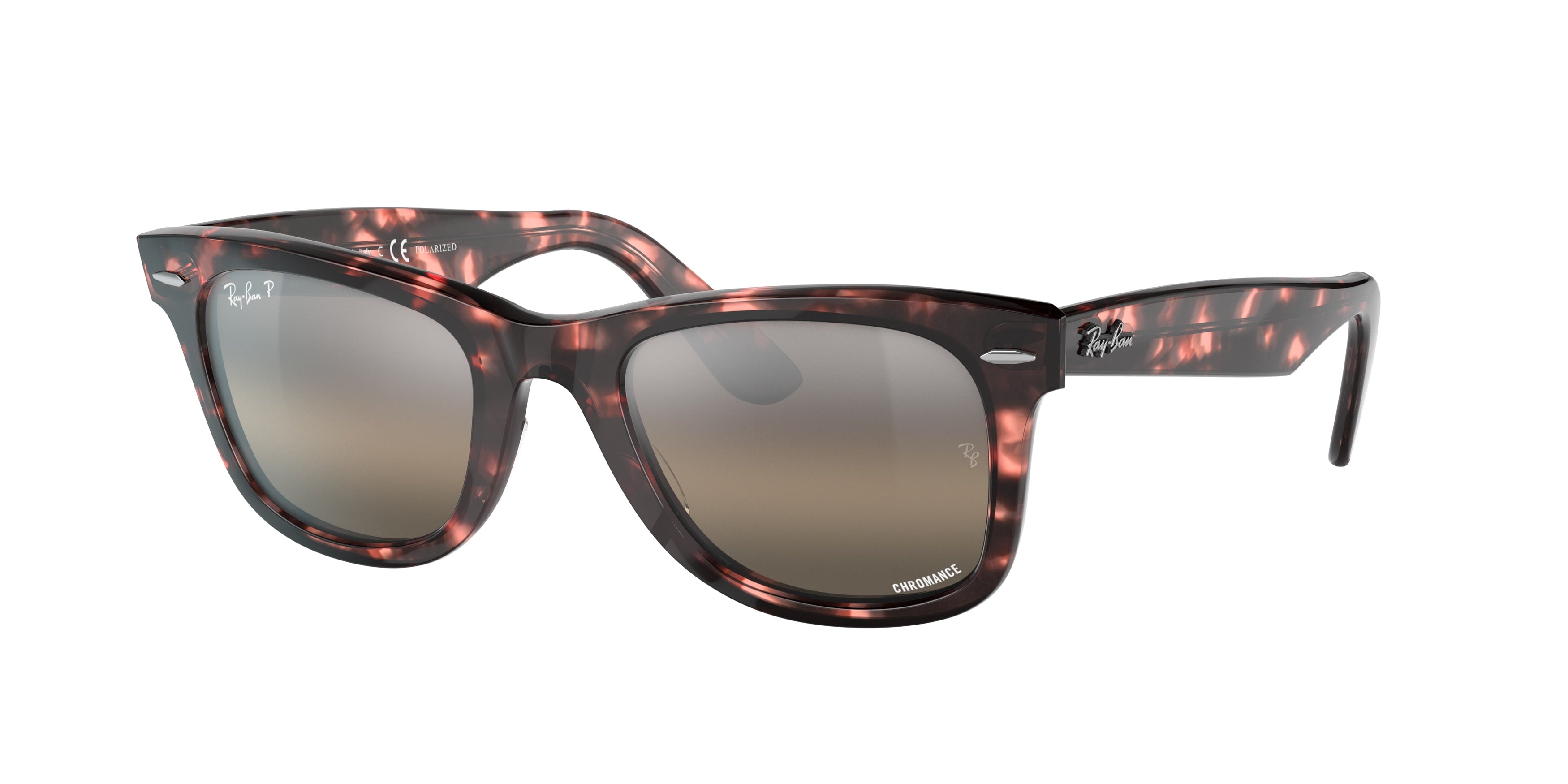 Ray-Ban WAYFARER RB2140 Square Sunglasses  1334G3-Transparent Pink 50-150-22 - Color Map Pink