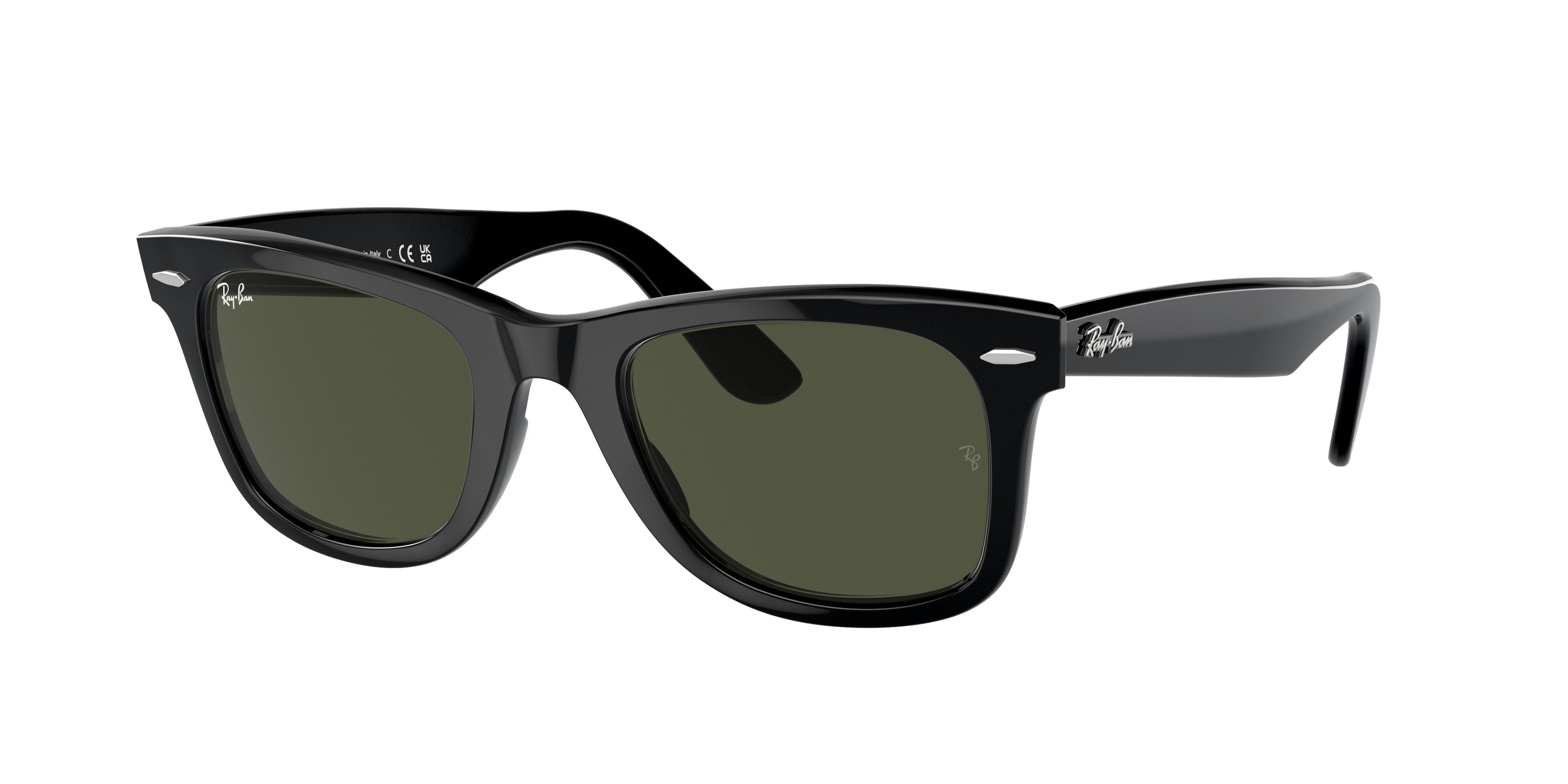 Ray-Ban WAYFARER RB2140 Square Sunglasses  901-Black 54-150-18 - Color Map Black