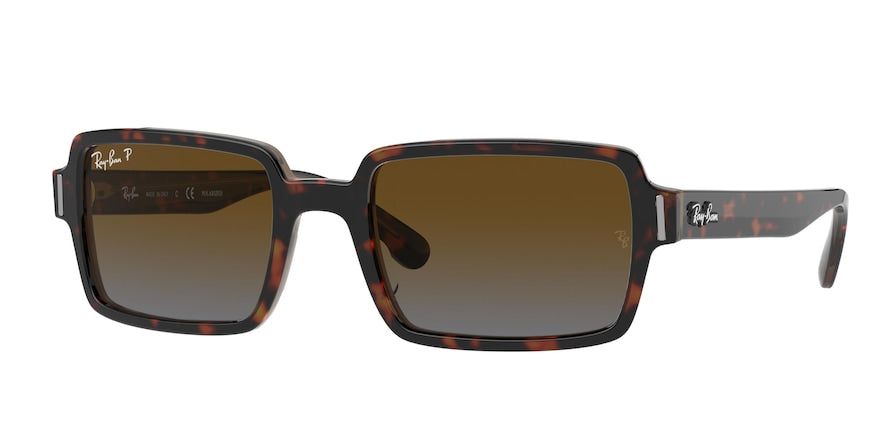 Ray-Ban BENJI RB2189 Rectangle Sunglasses  1292W1-HAVANA ON TRANSPARENT BROWN 54-20-145 - Color Map havana