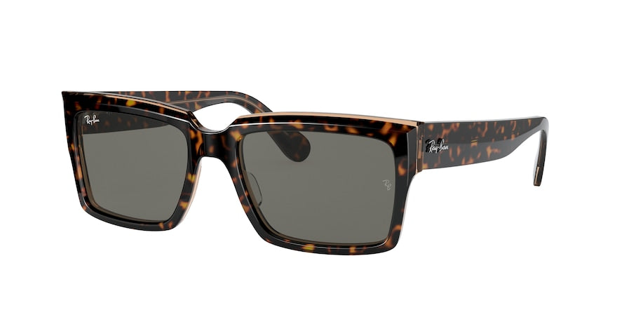 Ray-Ban INVERNESS RB2191F Pillow Sunglasses  1292B1-HAVANA ON TRANSPARENT BROWN 55-18-145 - Color Map havana
