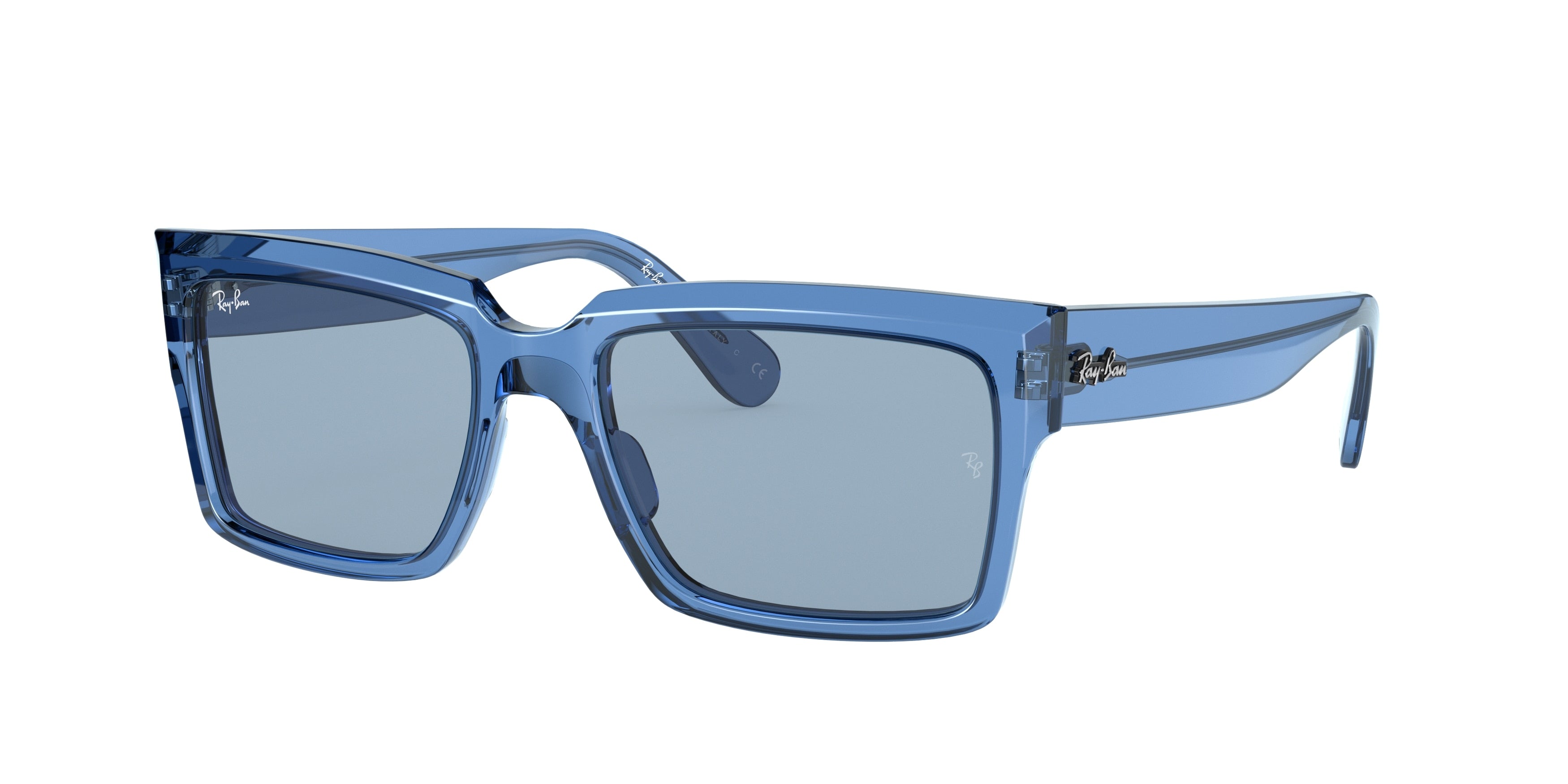 Ray-Ban INVERNESS RB2191 Pillow Sunglasses  658756-Transparent Blue 54-145-18 - Color Map Blue