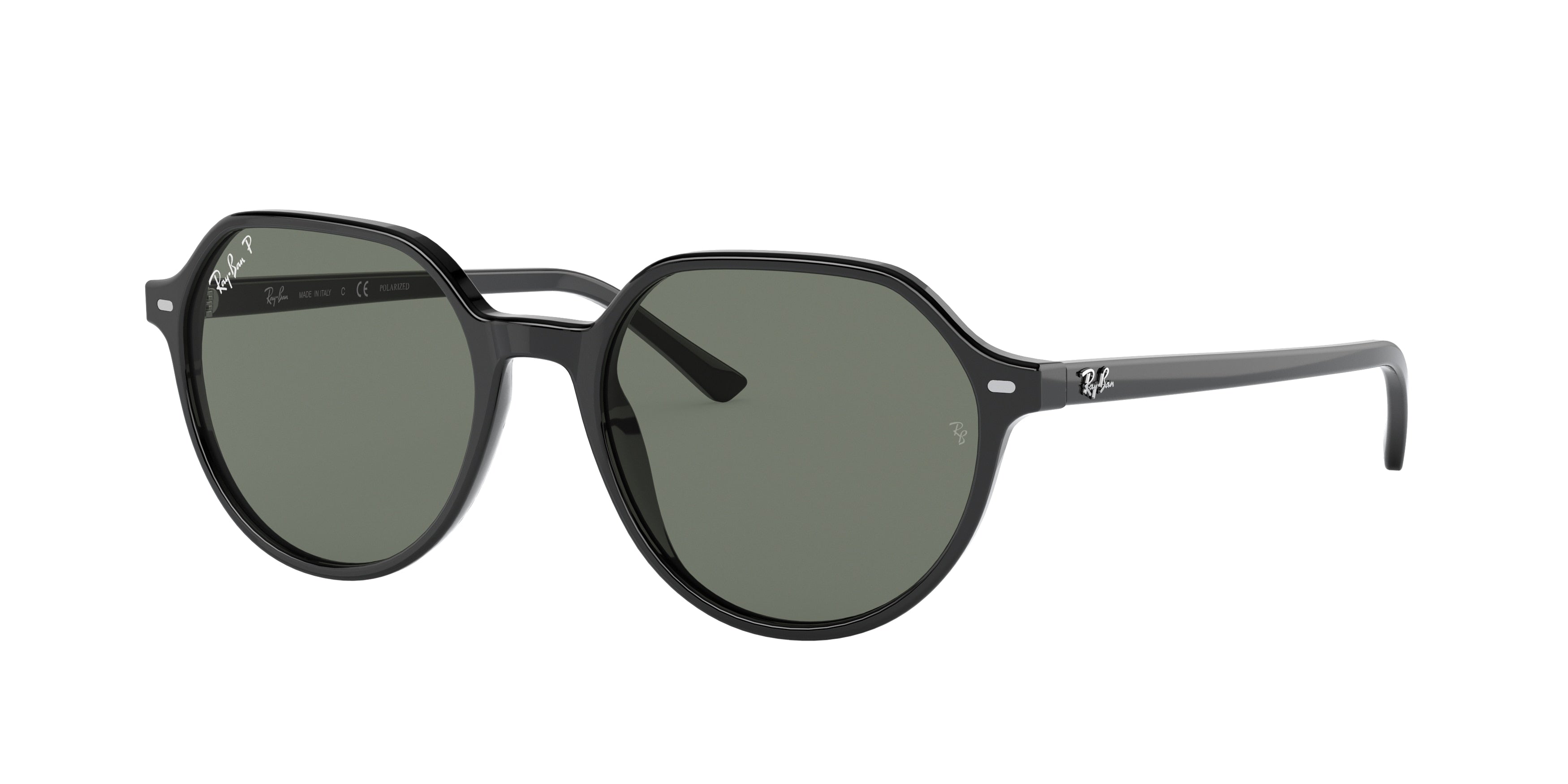 Ray-Ban THALIA RB2195 Square Sunglasses  901/58-Black 55-145-18 - Color Map Black