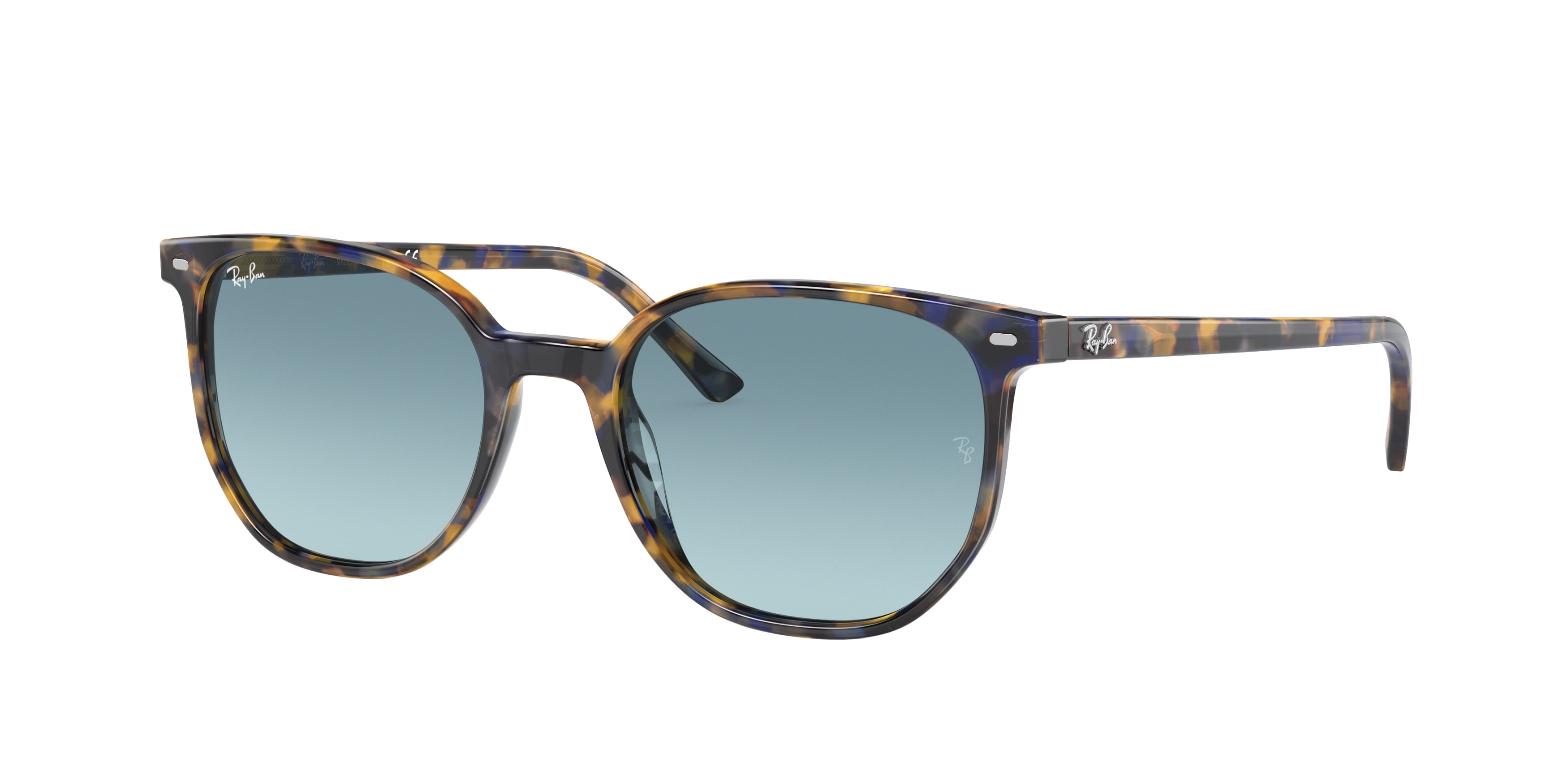 Ray-Ban ELLIOT RB2197 Square Sunglasses  13563M-Yellow & Blue Havana 54-145-19 - Color Map Yellow