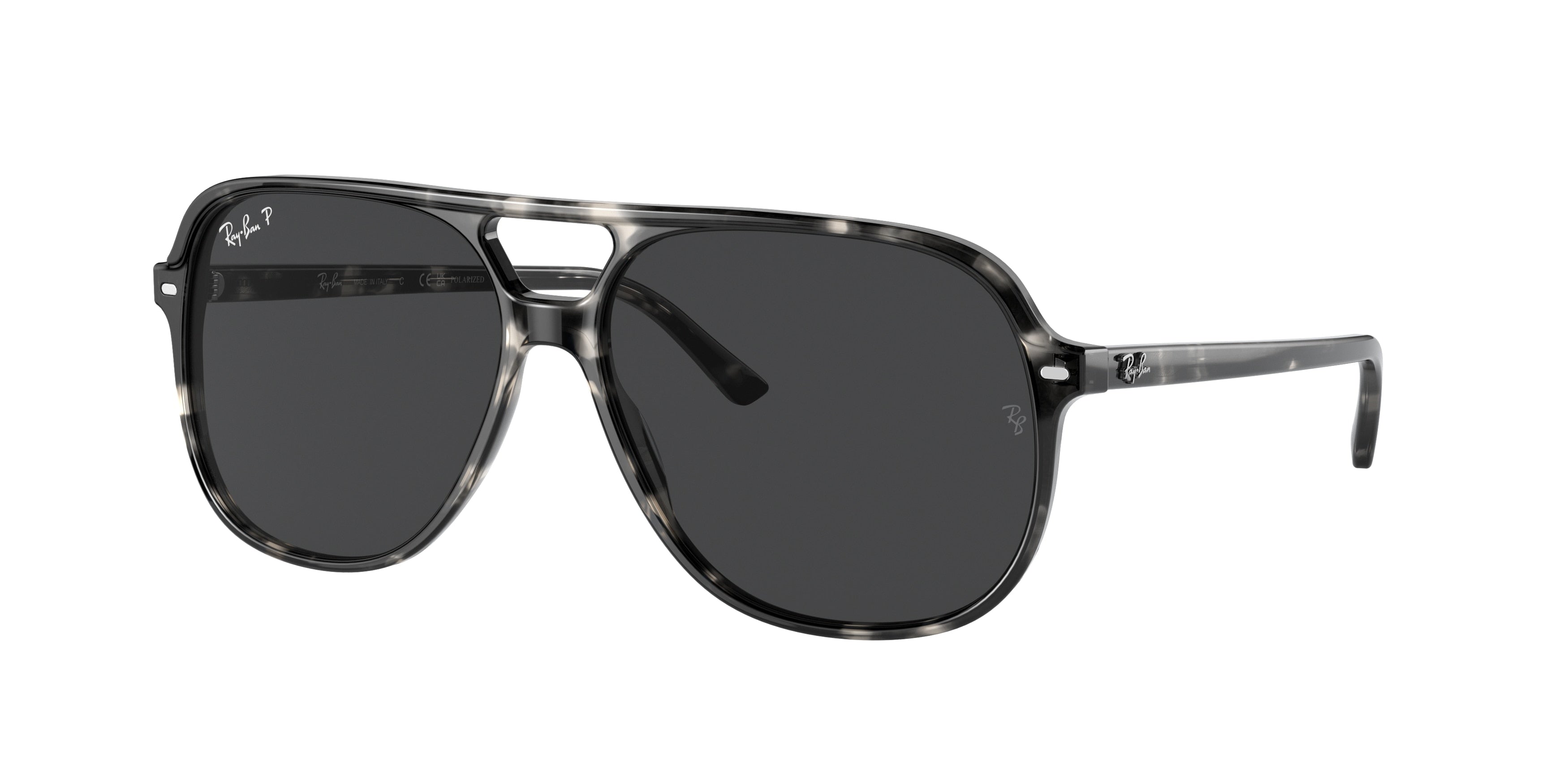 Ray-Ban BILL RB2198 Square Sunglasses  133348-Grey Havana 60-145-14 - Color Map Grey