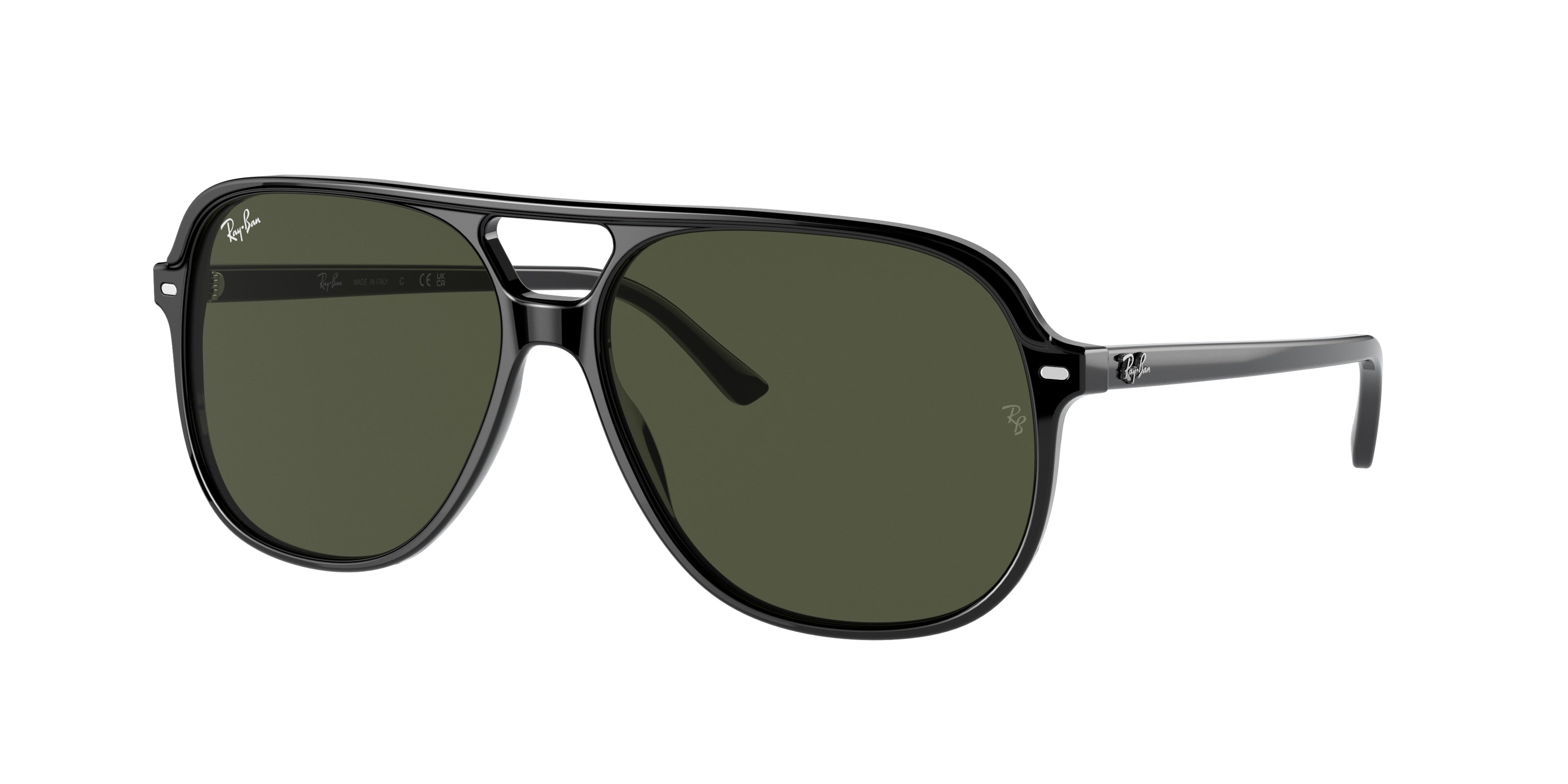 Ray-Ban BILL RB2198 Square Sunglasses  901/31-Black 60-145-14 - Color Map Black
